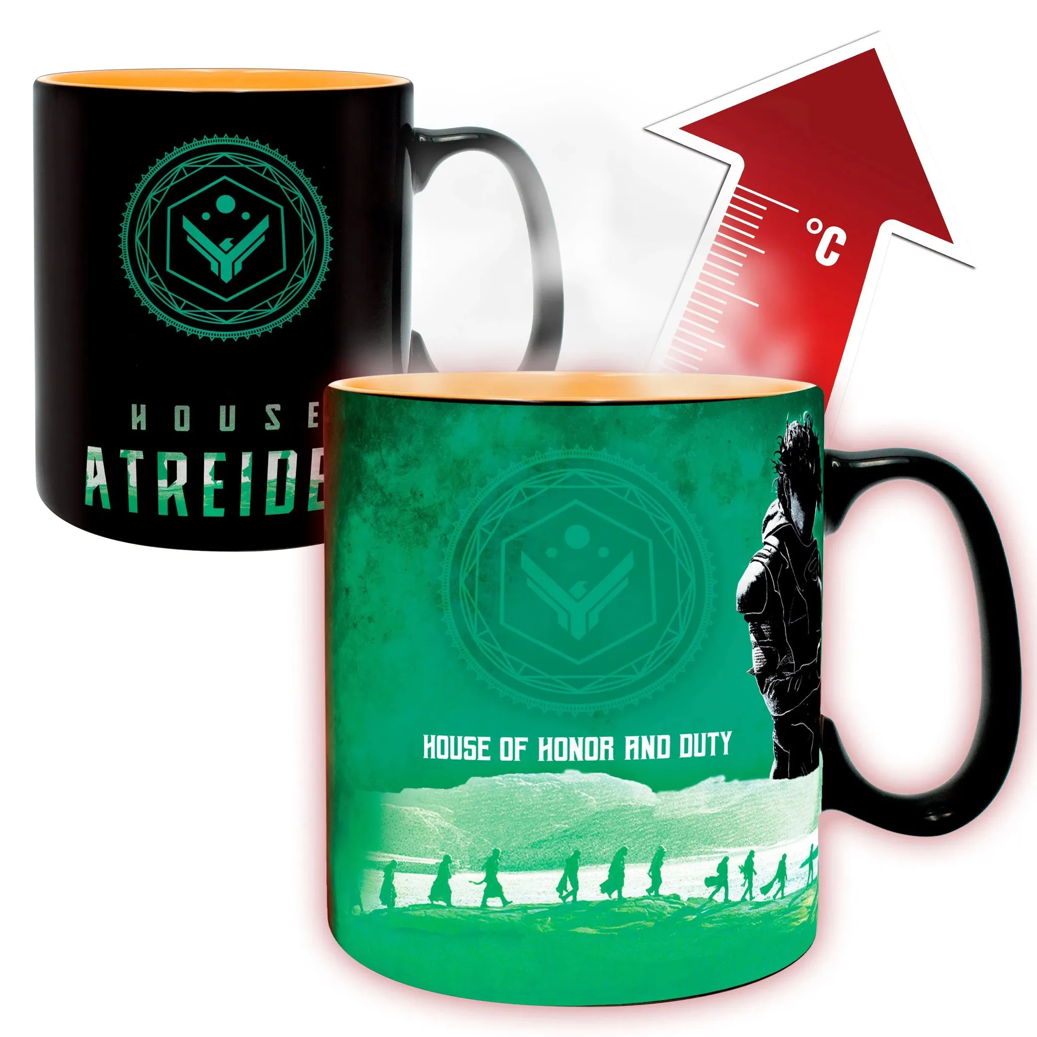 Dune - House Atreides vs Harkonnen Magic Heat-Change Mug (Ceramic, 16 oz.) - ABYstyle - Image 2