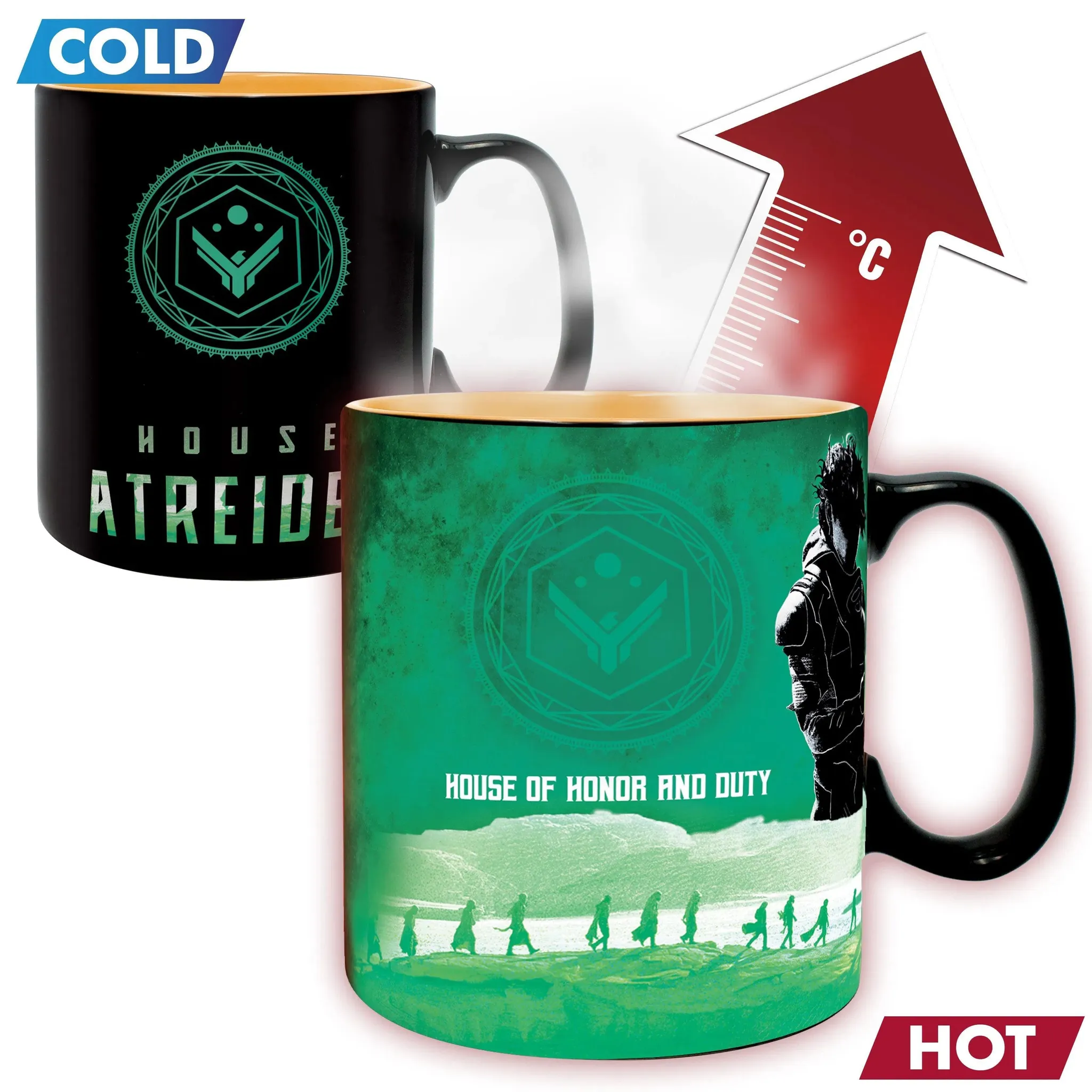 Dune - House Atreides vs Harkonnen Magic Heat-Change Mug (Ceramic, 16 oz.) - ABYstyle - Image 3