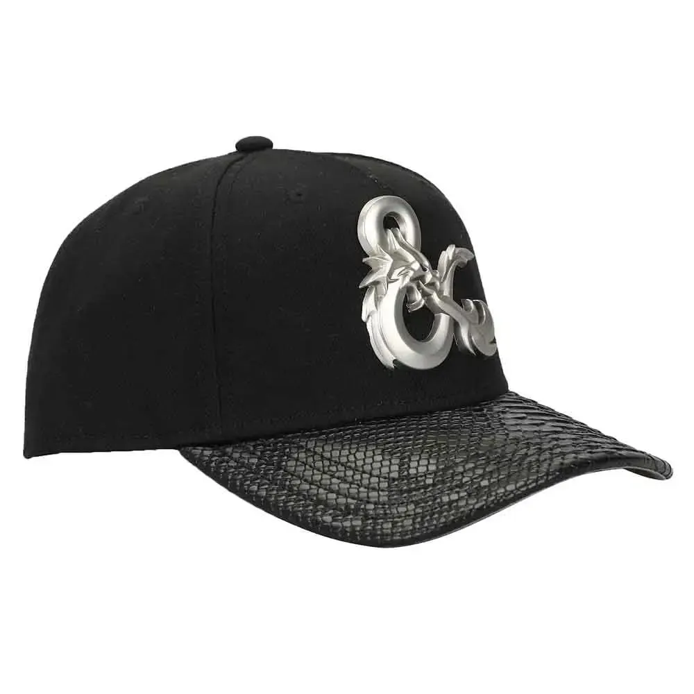 Dungeons & Dragons - Dragon Skin Snapback Hat (Black, Metal Badge, Pre-Curved Bill) - Bioworld - Image 3