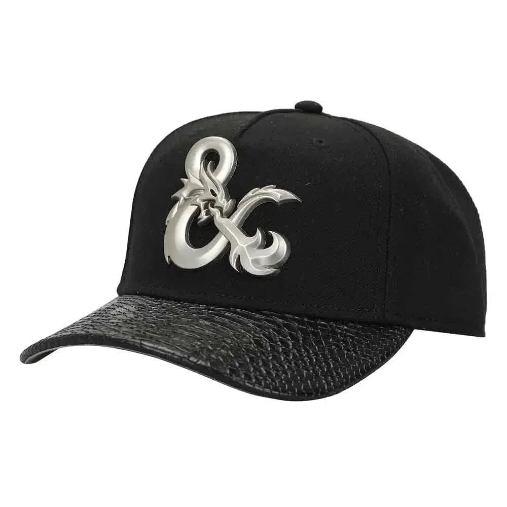 Dungeons & Dragons - Dragon Skin Snapback Hat (Black, Metal Badge, Pre-Curved Bill) - Bioworld - Image 4