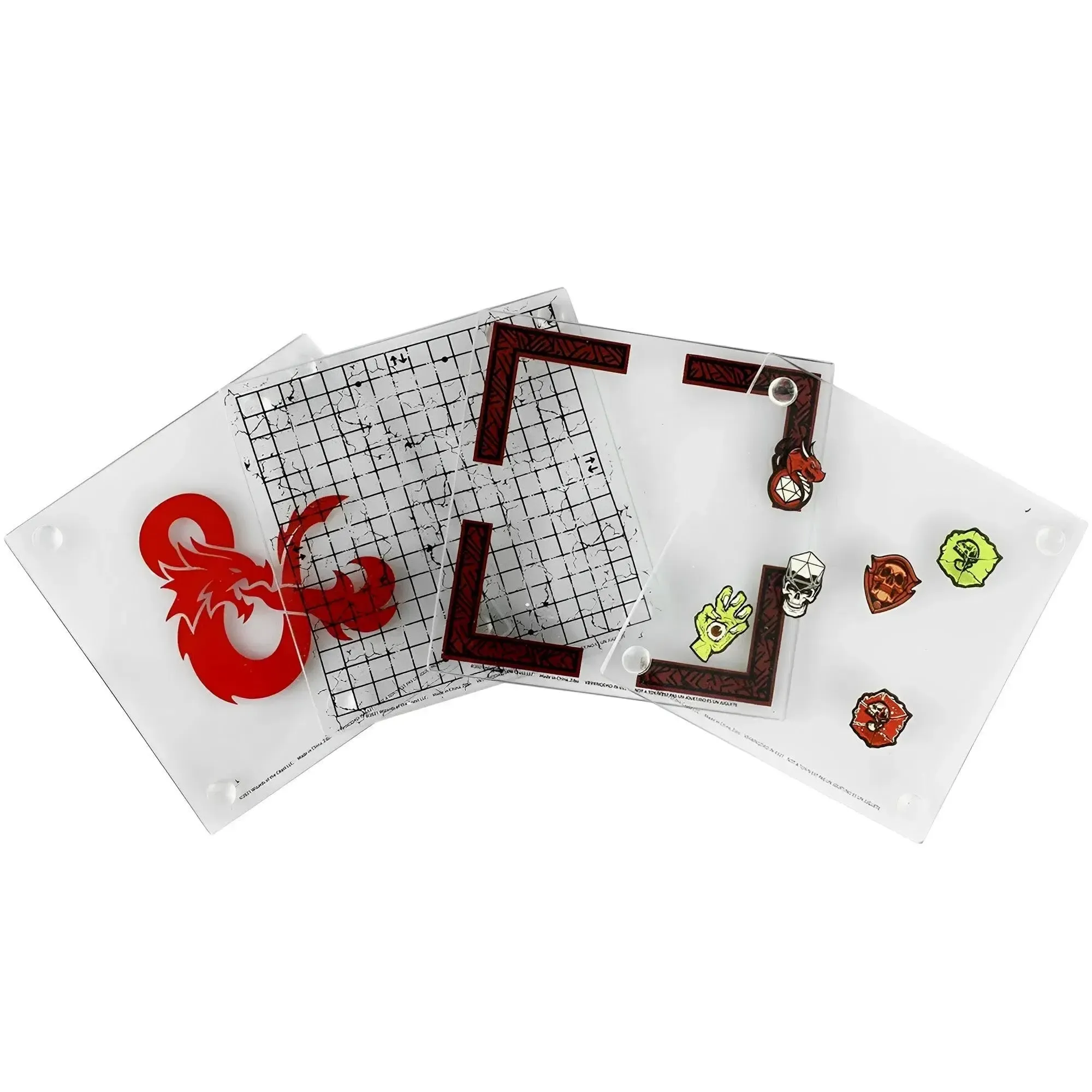 Dungeons & Dragons - Stacking Coaster Set (Glass) - Bioworld - Image 2