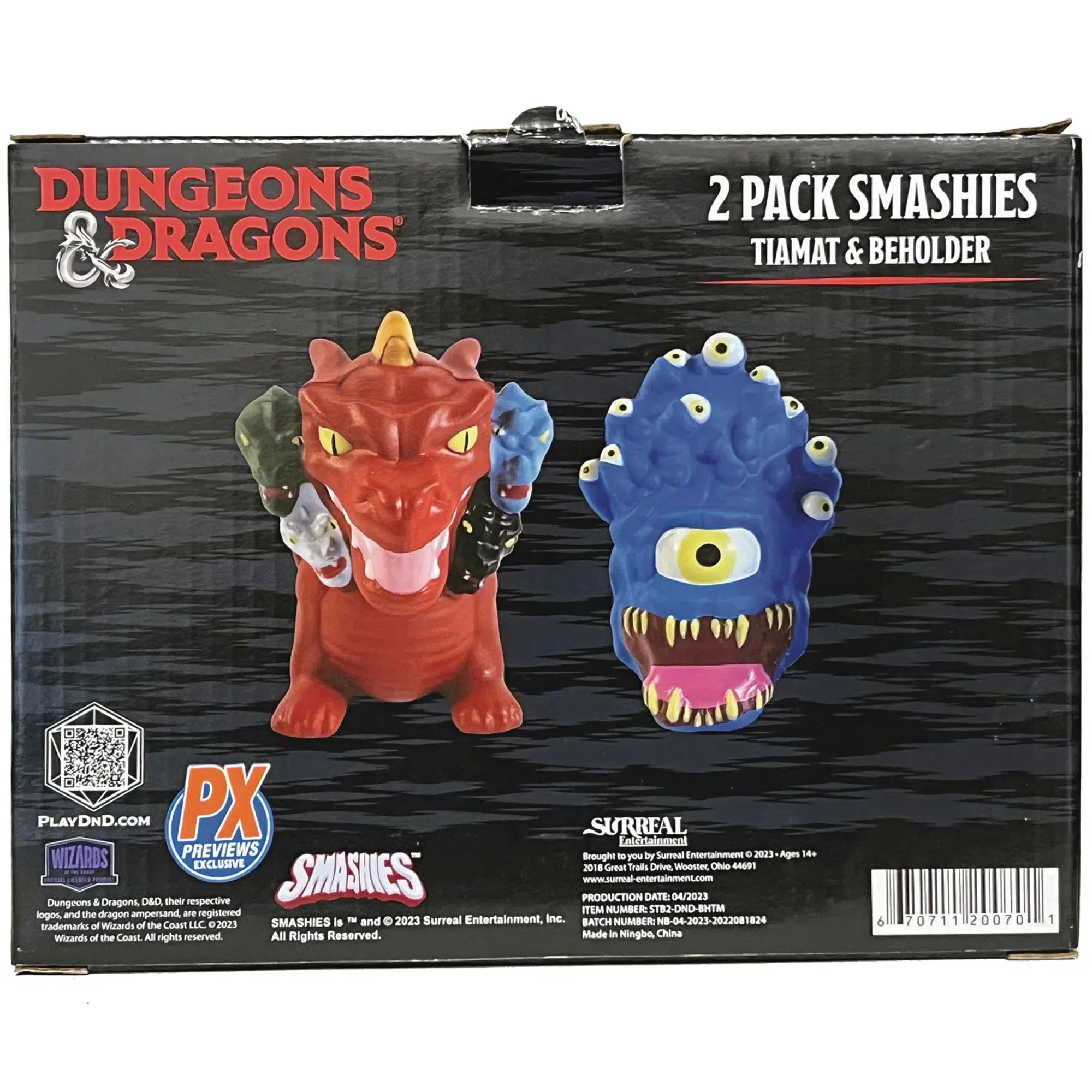 Dungeons & Dragons - Tiamat & Beholder Stress Squeeze Toy Set - Surreal Entertainment - SMASHIES Series - Image 3