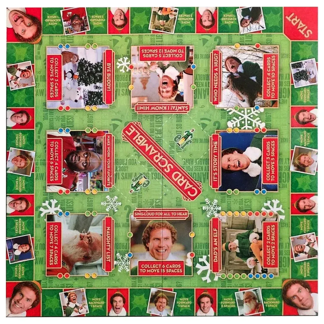 Elf Card Scramble - Party Movies Board Game for Adults, and Family (2-4 Players, Ages 12+) - Aquarius - Image 6