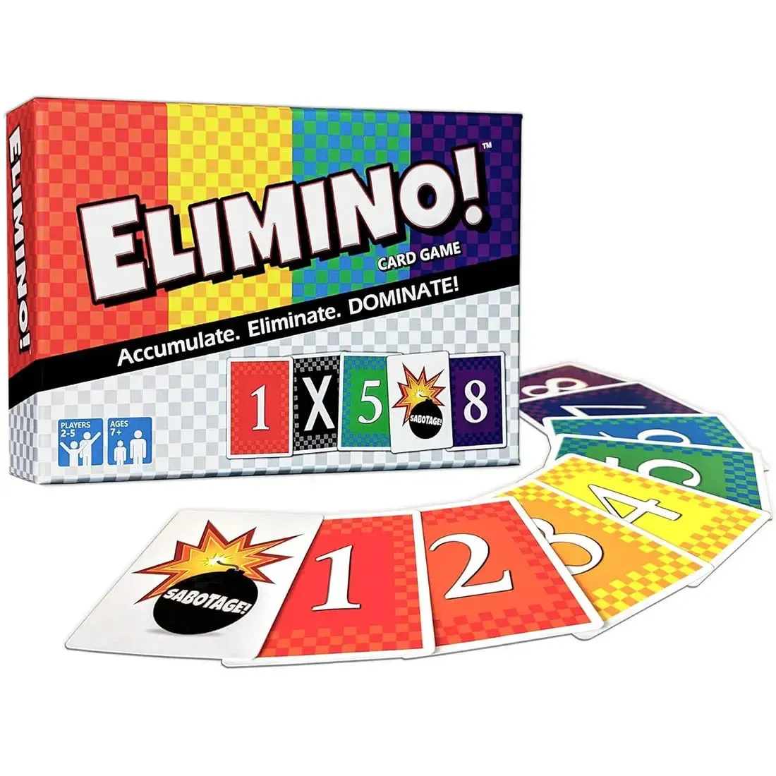 Elimino! - Party Abstract Card Game for Family, Adults, and Children (2-5 Players, Ages 7+) - Wishing Well Games - Image 2