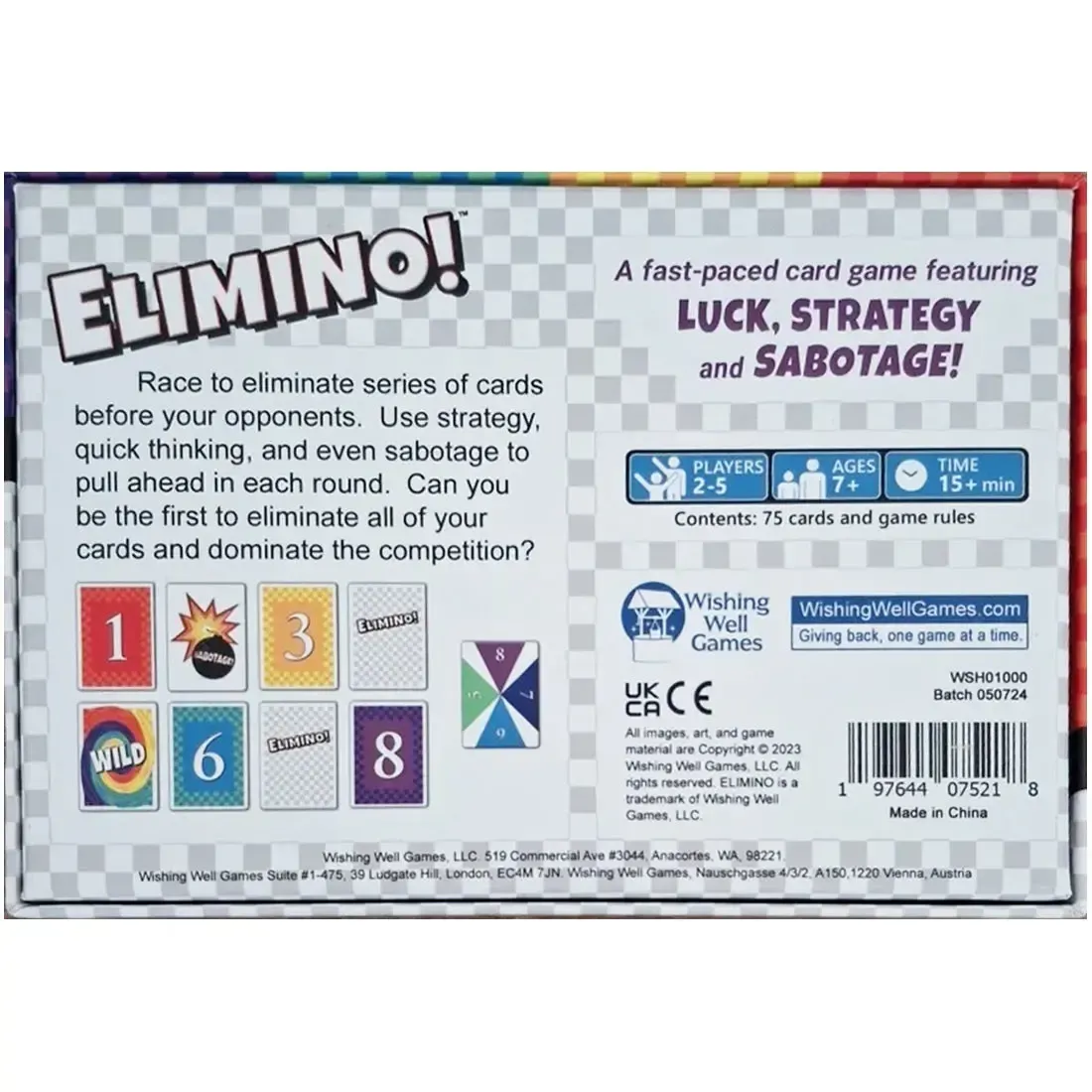 Elimino! - Party Abstract Card Game for Family, Adults, and Children (2-5 Players, Ages 7+) - Wishing Well Games - Image 3
