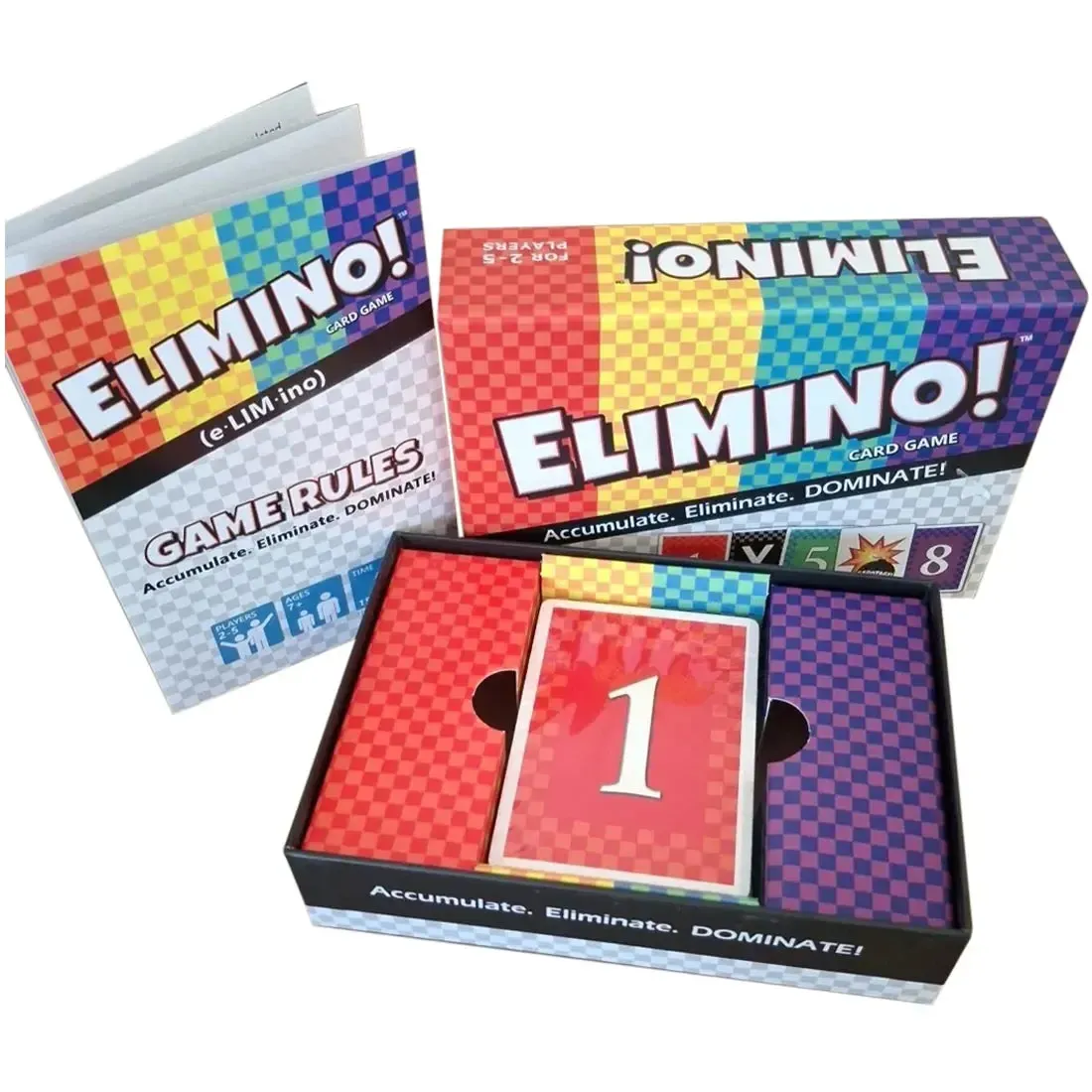Elimino! - Party Abstract Card Game for Family, Adults, and Children (2-5 Players, Ages 7+) - Wishing Well Games - Image 4