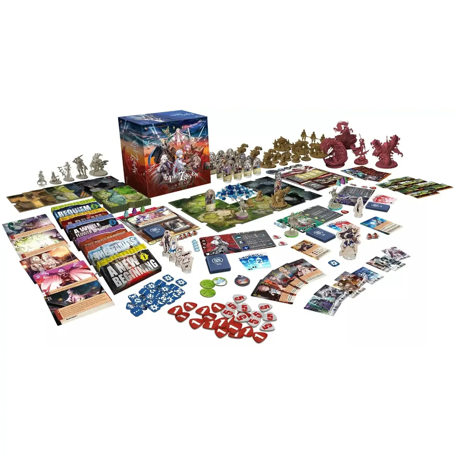Epic Seven Arise: Core Box - Role-Playing Anime Board Game for Adults (1-4 Players, Ages 13+) - Japanime Games - Image 2
