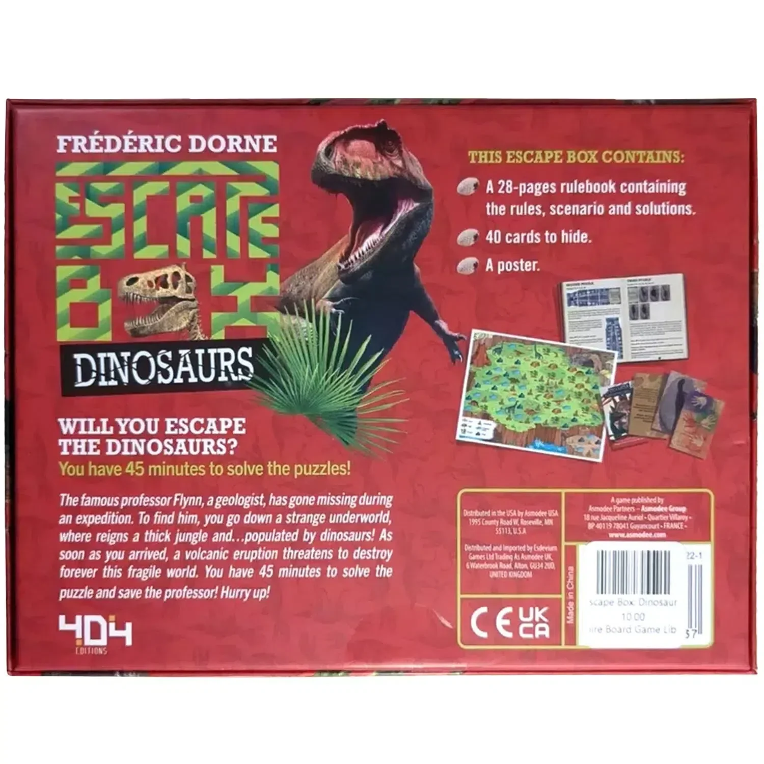 Escape Box Dinosaurs - Cooperative Dinosaur Board Game for Family, Adults, and Children (2-5 Players, Ages 7+) - 404 Editions - Image 3