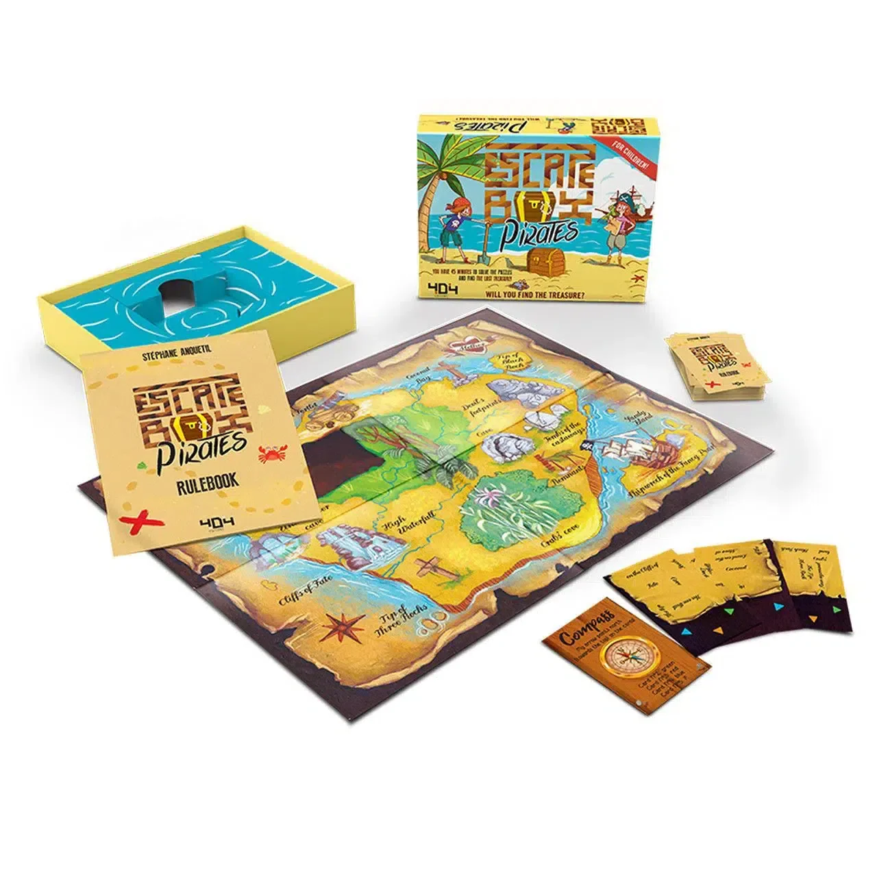 Escape Box Pirates - Cooperative Pirates Board Game for Family, Adults, and Children (2-6 Players, Ages 7+) - 404 Editions - Image 2