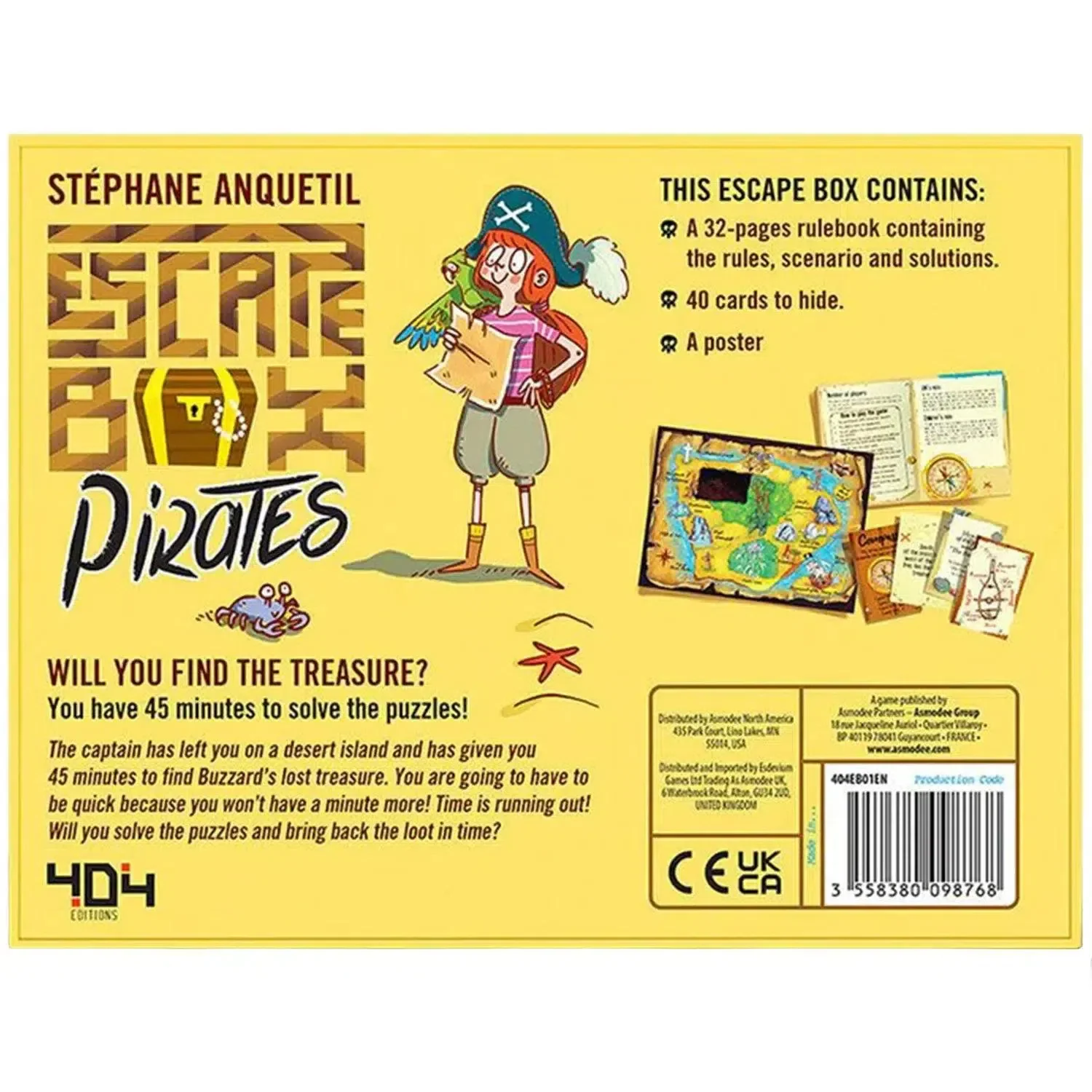 Escape Box Pirates - Cooperative Pirates Board Game for Family, Adults, and Children (2-6 Players, Ages 7+) - 404 Editions - Image 3
