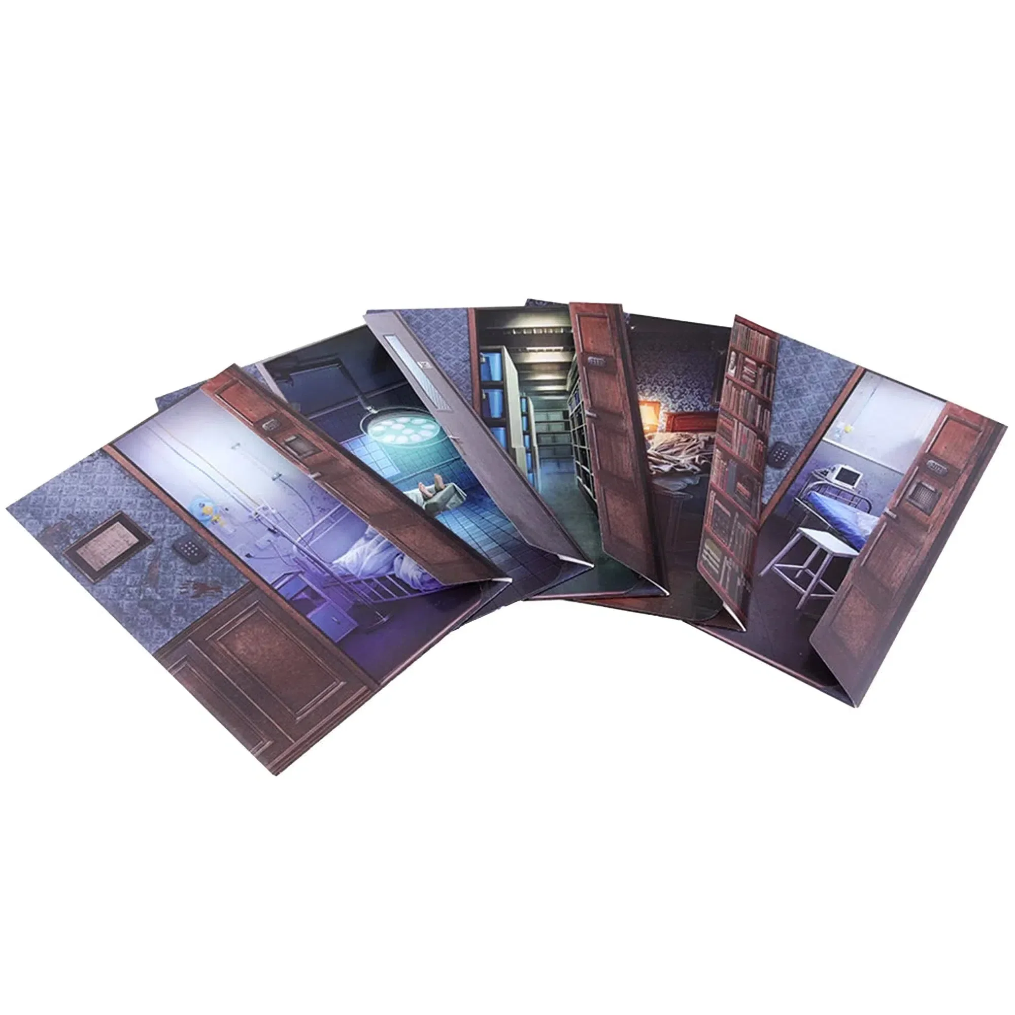 Escape from the Asylum: Parts 1 & 2 - Cooperative Mystery Board Game for Family, and Adults (1-6 Players, Ages 12+) - Imperial Publishing - Image 6