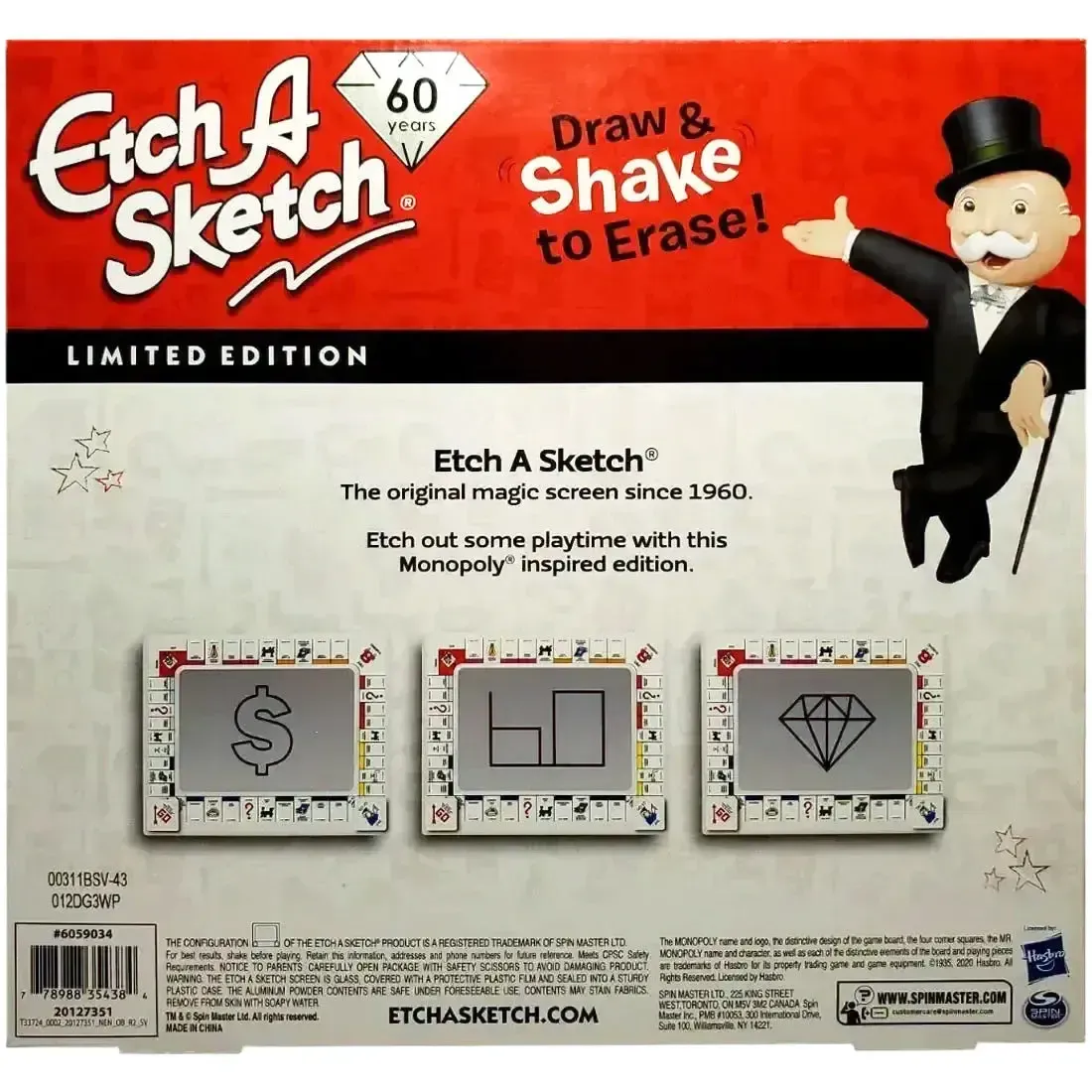 Etch A Sketch: Monopoly Limited Edition - Drawing Toy - Spin Master - Etch A Sketch 60th Anniversary Edition - Image 3