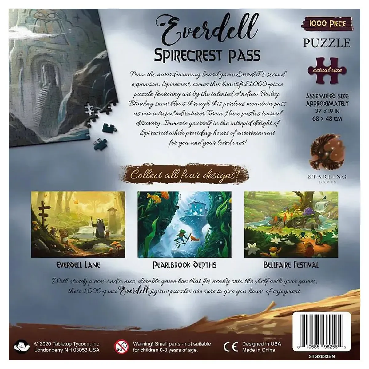 Everdell - Artwork of Spirecrest Pass Puzzle (1000 Pieces) - Tabletop Tycoon - Image 3