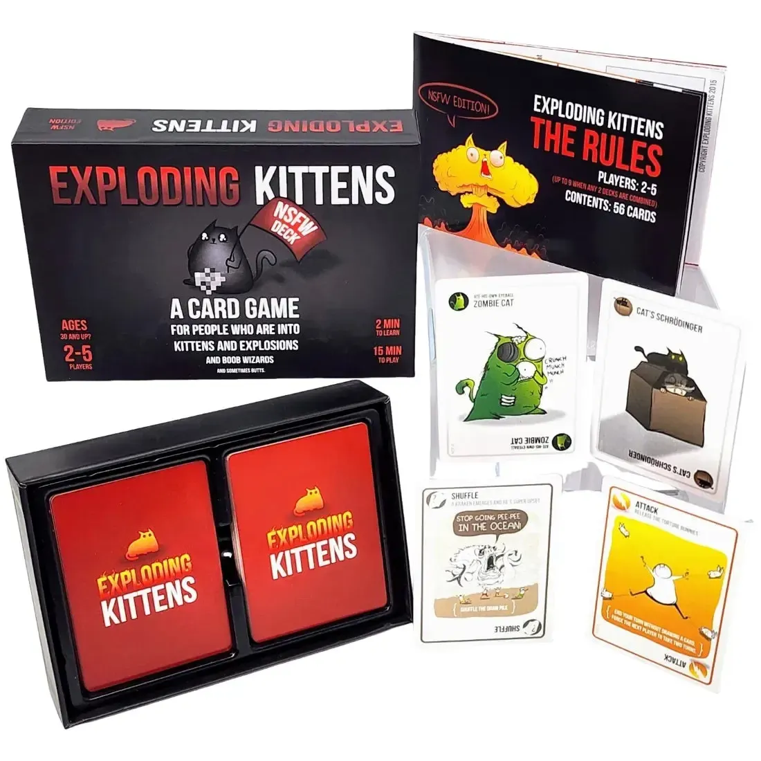 Exploding Kittens: NSFW Edition - Party Humor Card Game for Adults (2-5 Players, Ages 18+) - Exploding Kittens - Image 2