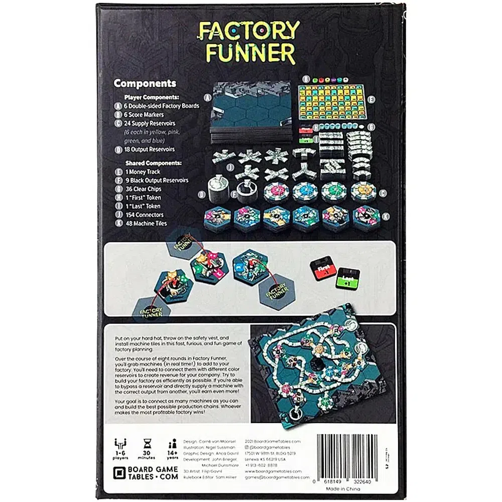 Factory Funner - Tile Placement Industry Board Game for Family, and Adults (1-6 Players, Ages 11+) - Allplay - Image 3