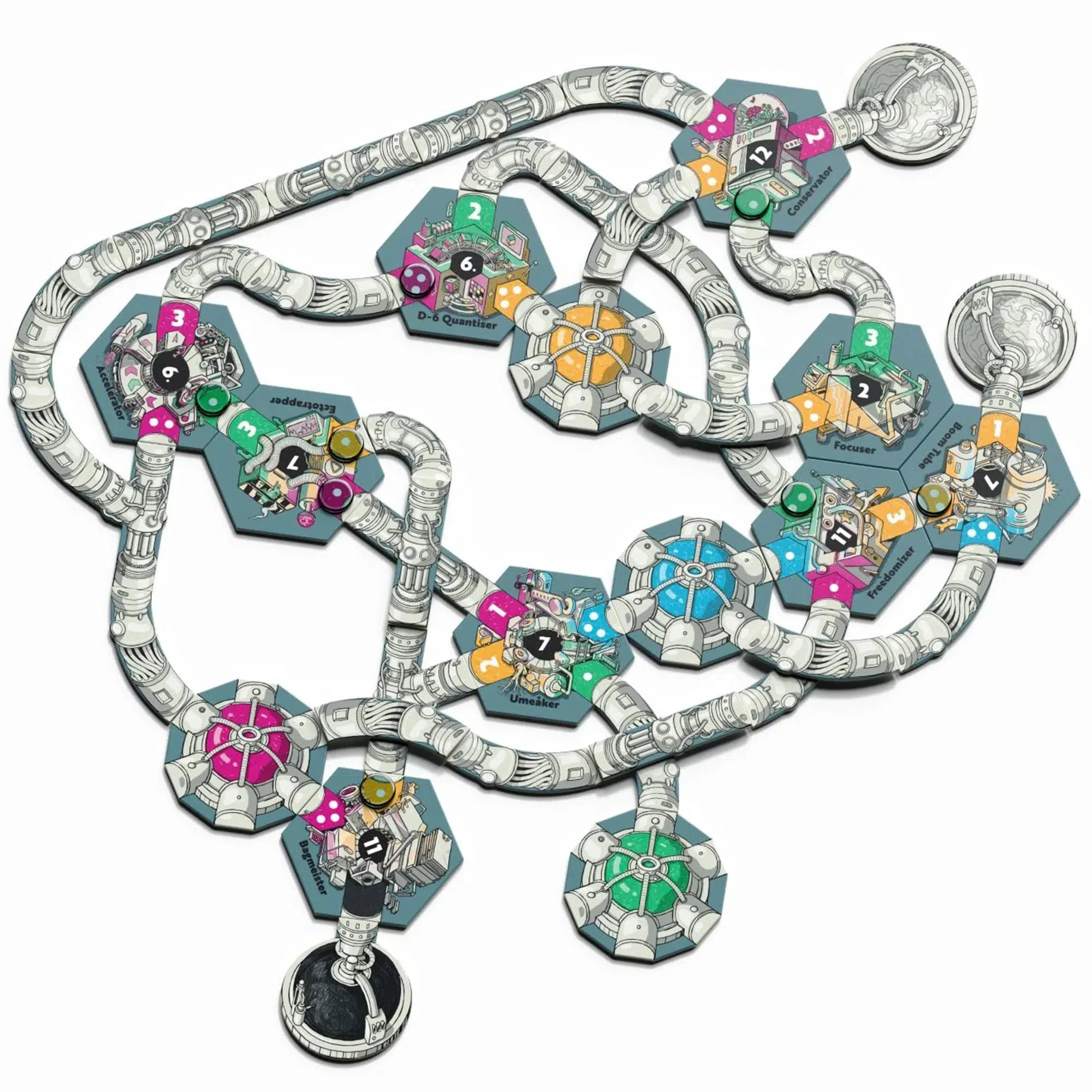 Factory Funner - Tile Placement Industry Board Game for Family, and Adults (1-6 Players, Ages 11+) - Allplay - Image 4