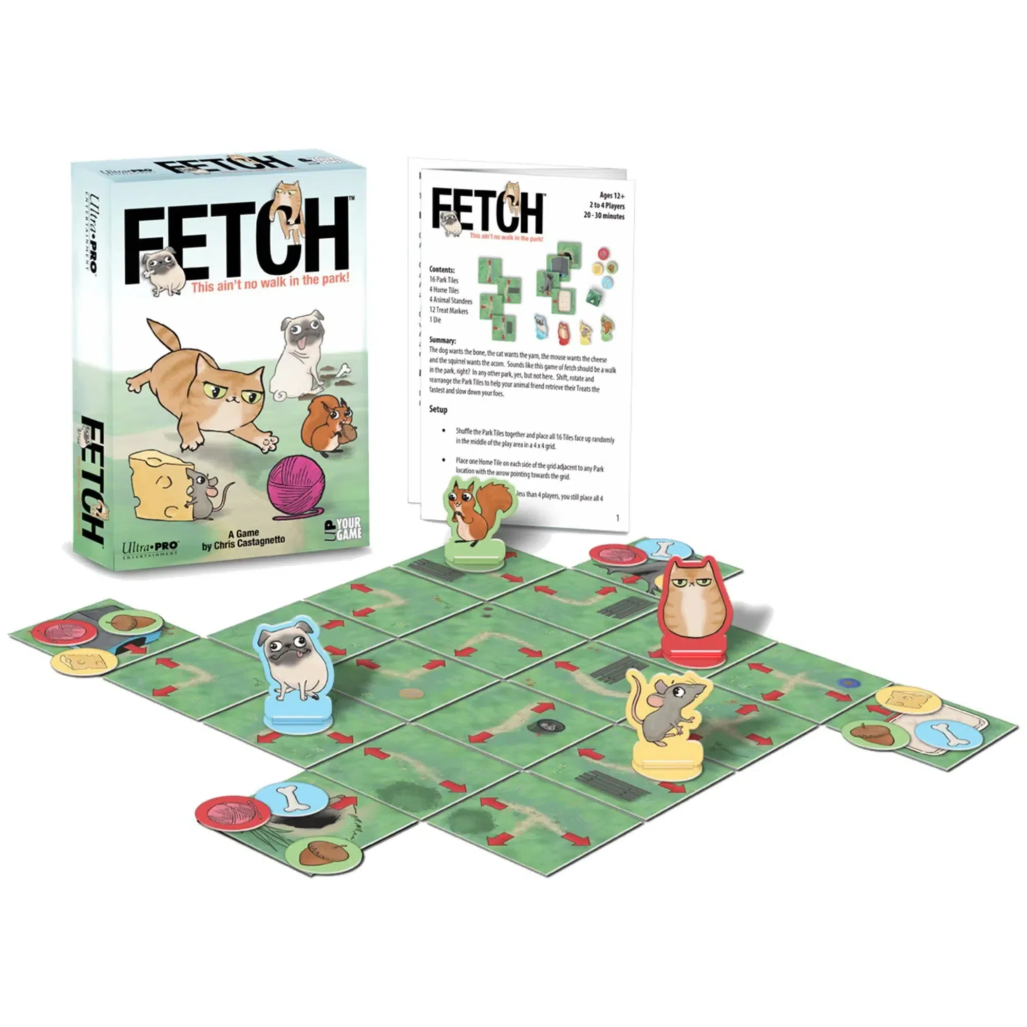 Fetch - Tile Placement Animals Board Game for Family, Adults, and Children (2-4 Players, Ages 12+) - Ultra Pro Entertainment - Image 2