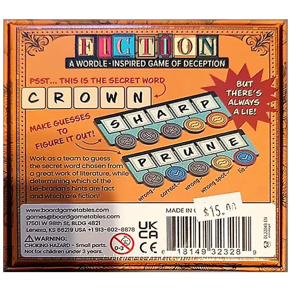Fiction - Social Deduction Literature Board Game for Family, and Adults (2-8 Players, Ages 10+) - Allplay - Image 3