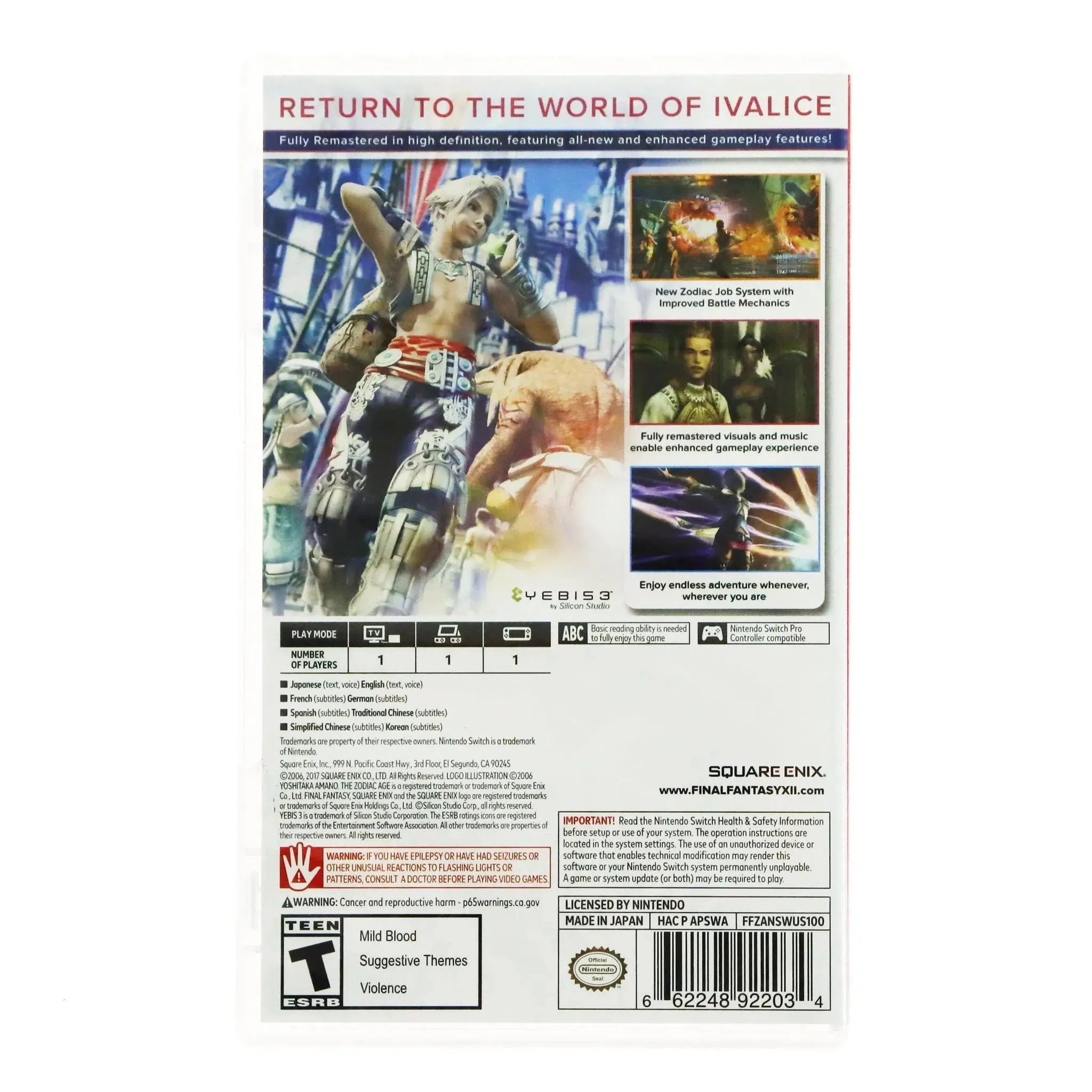 Final Fantasy XII: The Zodiac Age - Nintendo Switch - Image 3
