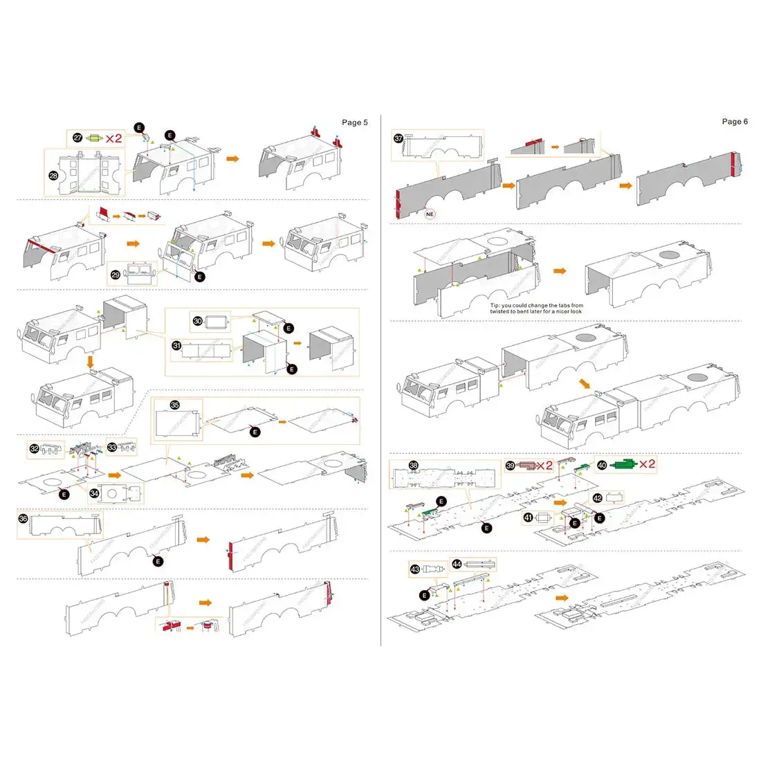 Fire Engine Truck Figure Model Kit (Steel, Moderate Difficulty) - Fascinations - Metal Earth Series - Image 11