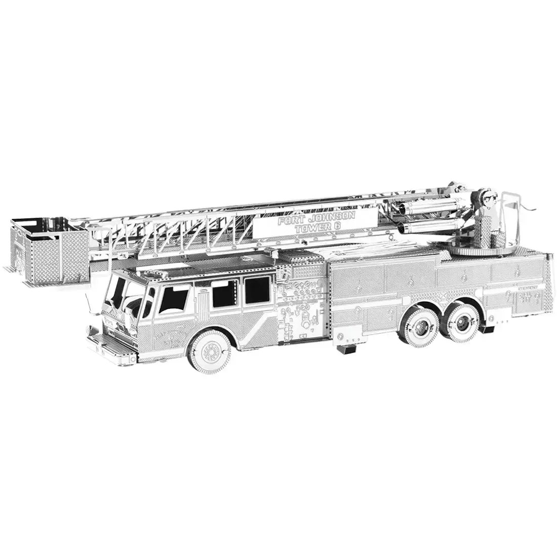 Fire Engine Truck Figure Model Kit (Steel, Moderate Difficulty) - Fascinations - Metal Earth Series - Image 2