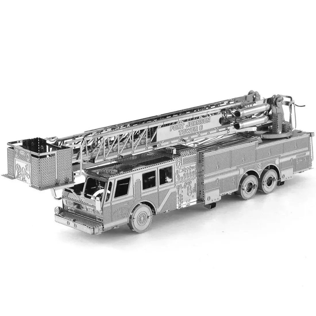 Fire Engine Truck Figure Model Kit (Steel, Moderate Difficulty) - Fascinations - Metal Earth Series - Image 4