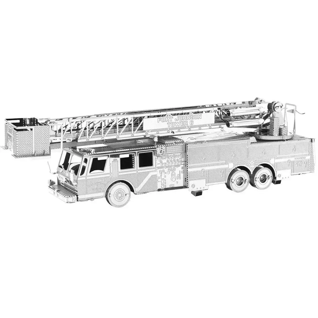 Fire Engine Truck Figure Model Kit (Steel, Moderate Difficulty) - Fascinations - Metal Earth Series - Image 5