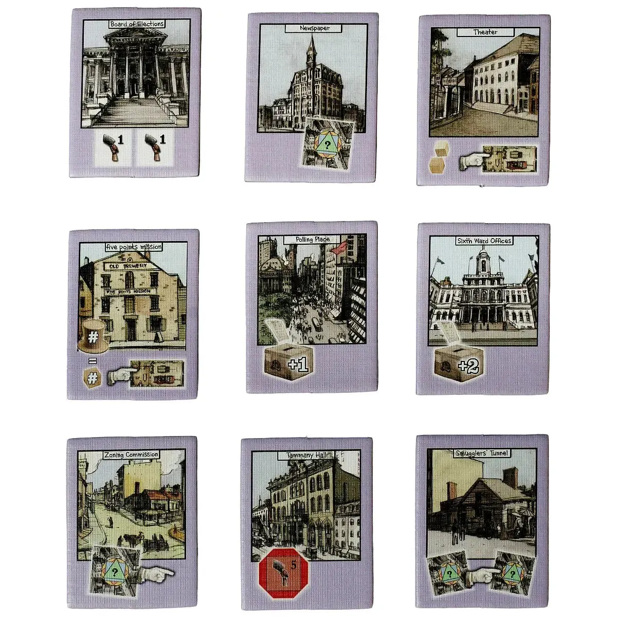 Five Points: Gangs of New York - Area Control Civilization Board Game for Family and Adults (3-5 Players, Age 12+) - Mayfair Games - Image 5