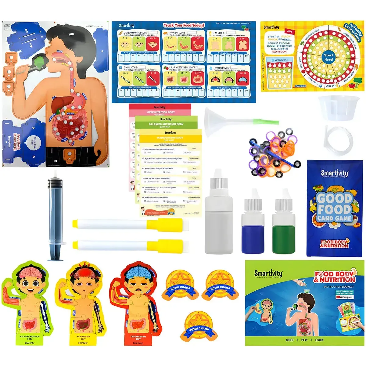 Food Body & Nutrition - Human Body STEM Toy Game Building Set - Smartivity - Image 2