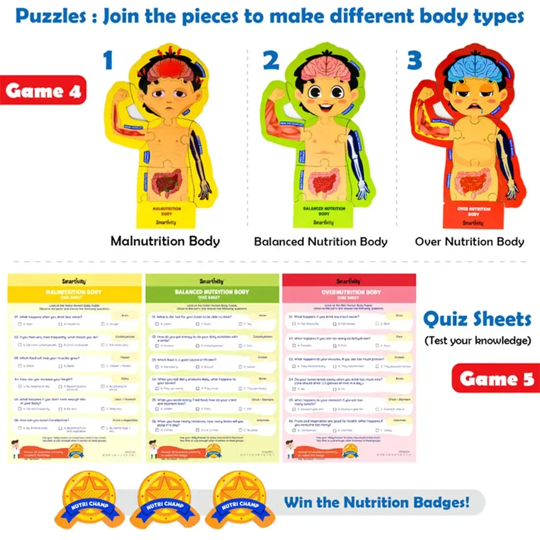Food Body & Nutrition - Human Body STEM Toy Game Building Set - Smartivity - Image 5