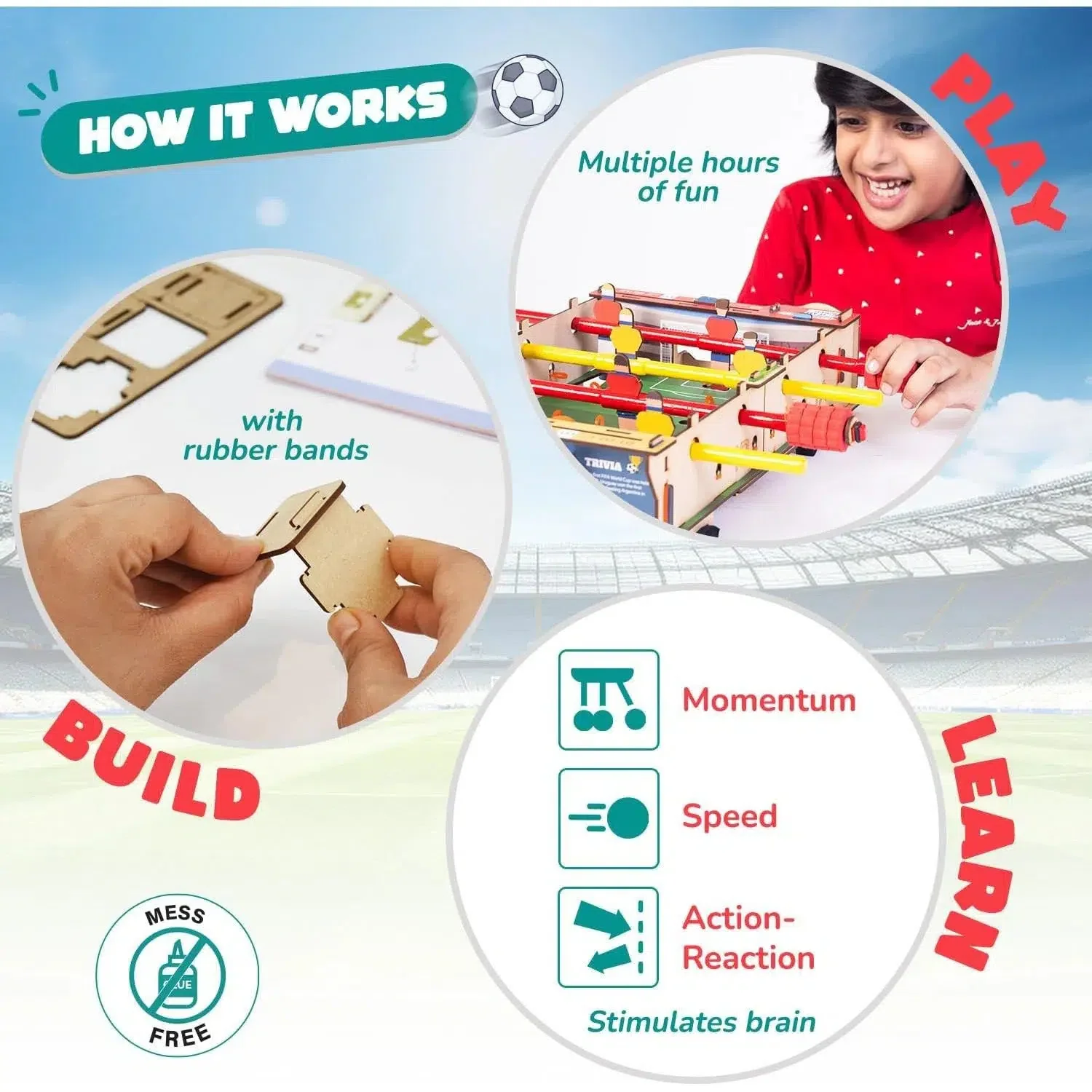Foosball - STEM Toy Game Building Set - Smartivity - Image 3