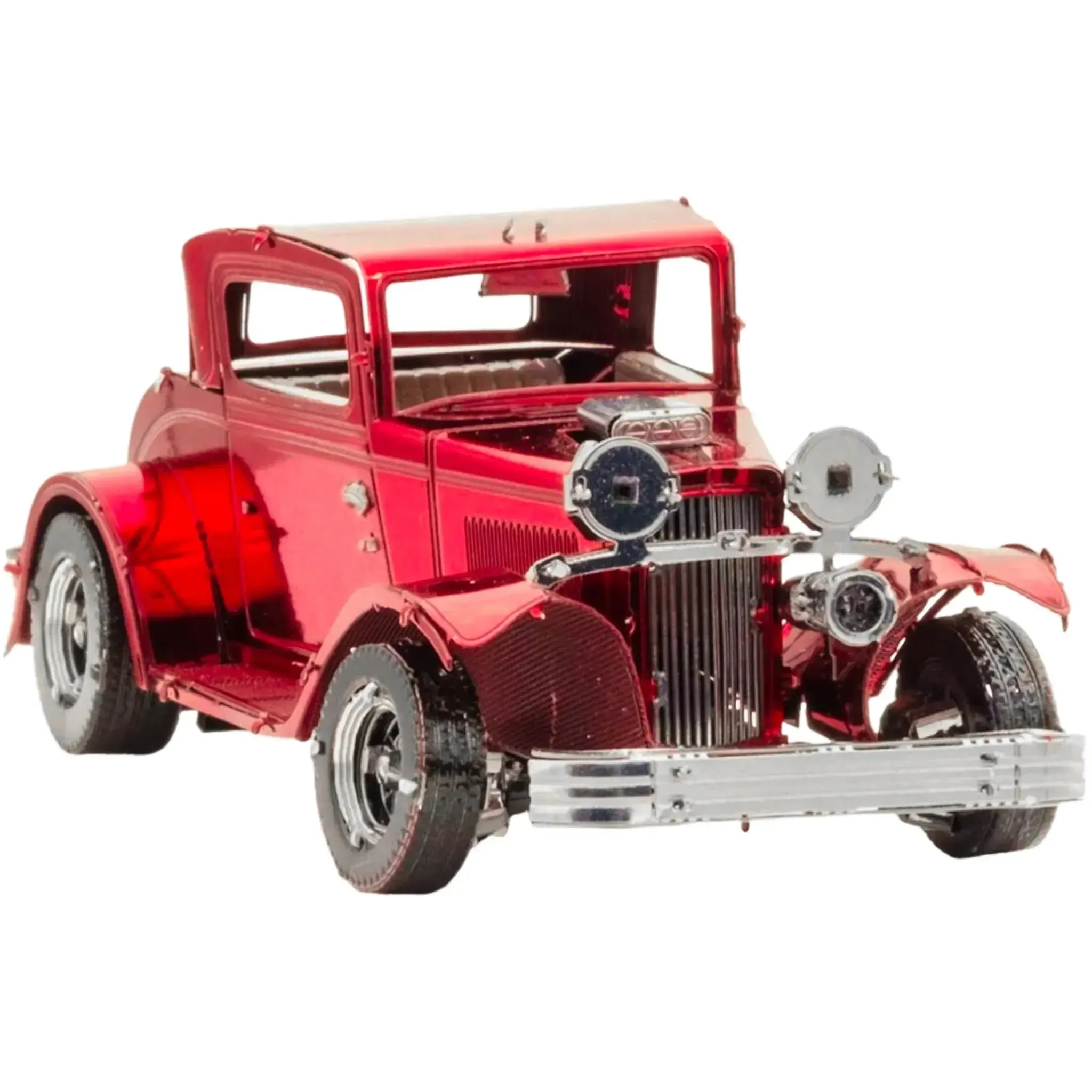 Ford - 1932 Coupe Classic Car Figure Model Kit (1:38 Scale, Steel, Moderate Difficulty) - Fascinations - Metal Earth Series - (2022) - Image 6