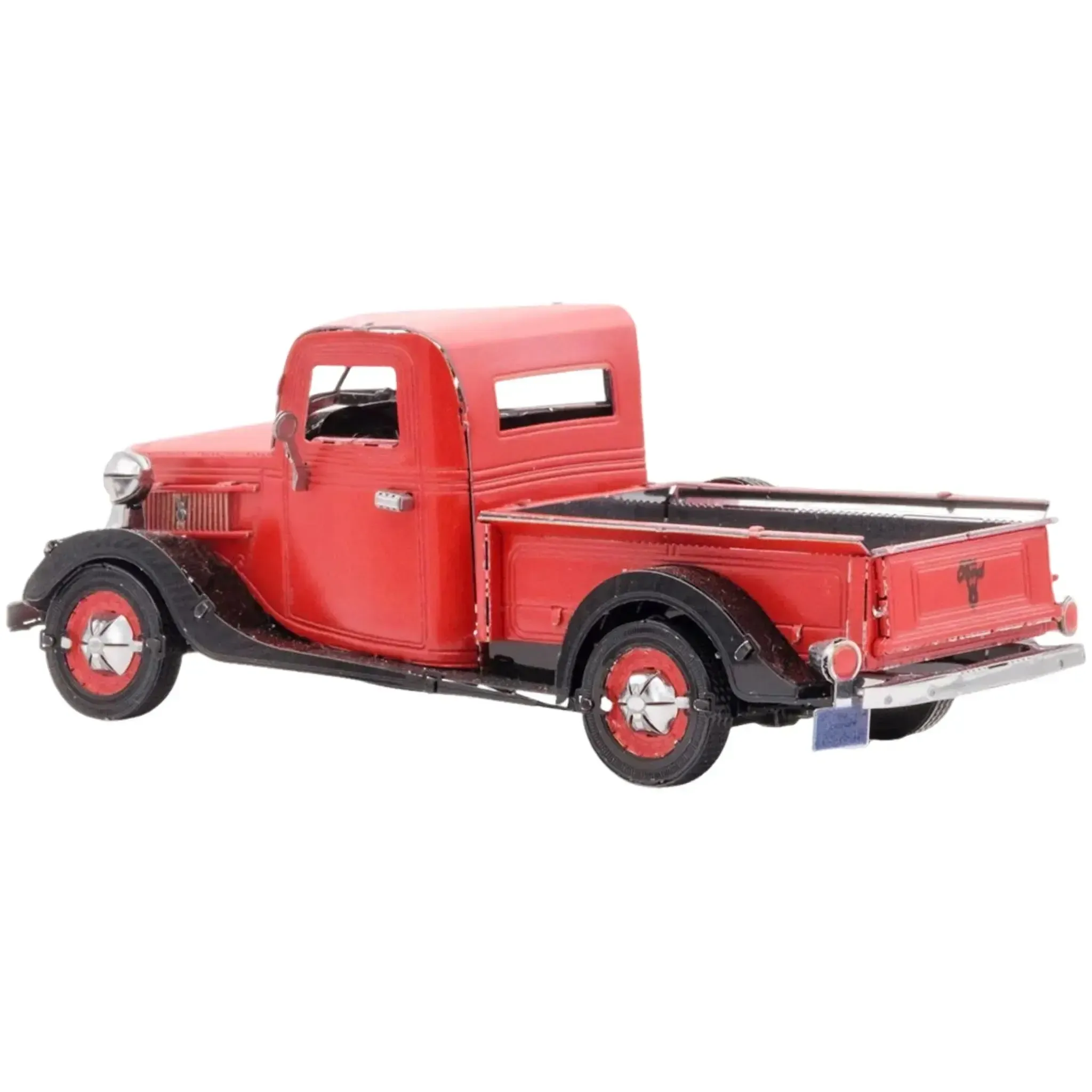 Ford - 1937 Pickup Classic Truck Figure Model Kit (1:49 Scale, Steel, Moderate Difficulty) - Fascinations - Metal Earth Series - (2022) - Image 4