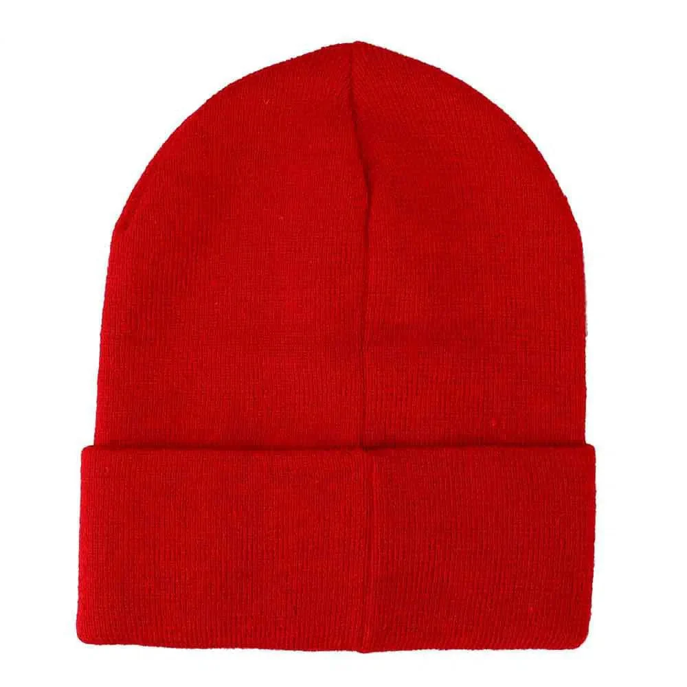 Friday The 13th - Jason Mask Cuff Beanie Hat (Red, Embroidered) - Bioworld - Image 2