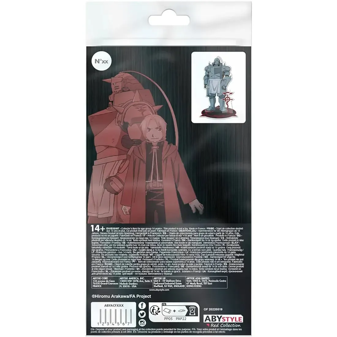 Fullmetal Alchemist: Brotherhood - Alphonse Elric Standee Figure (4.25" Acrylic) - ABYstyle - Acryl Series - Image 3