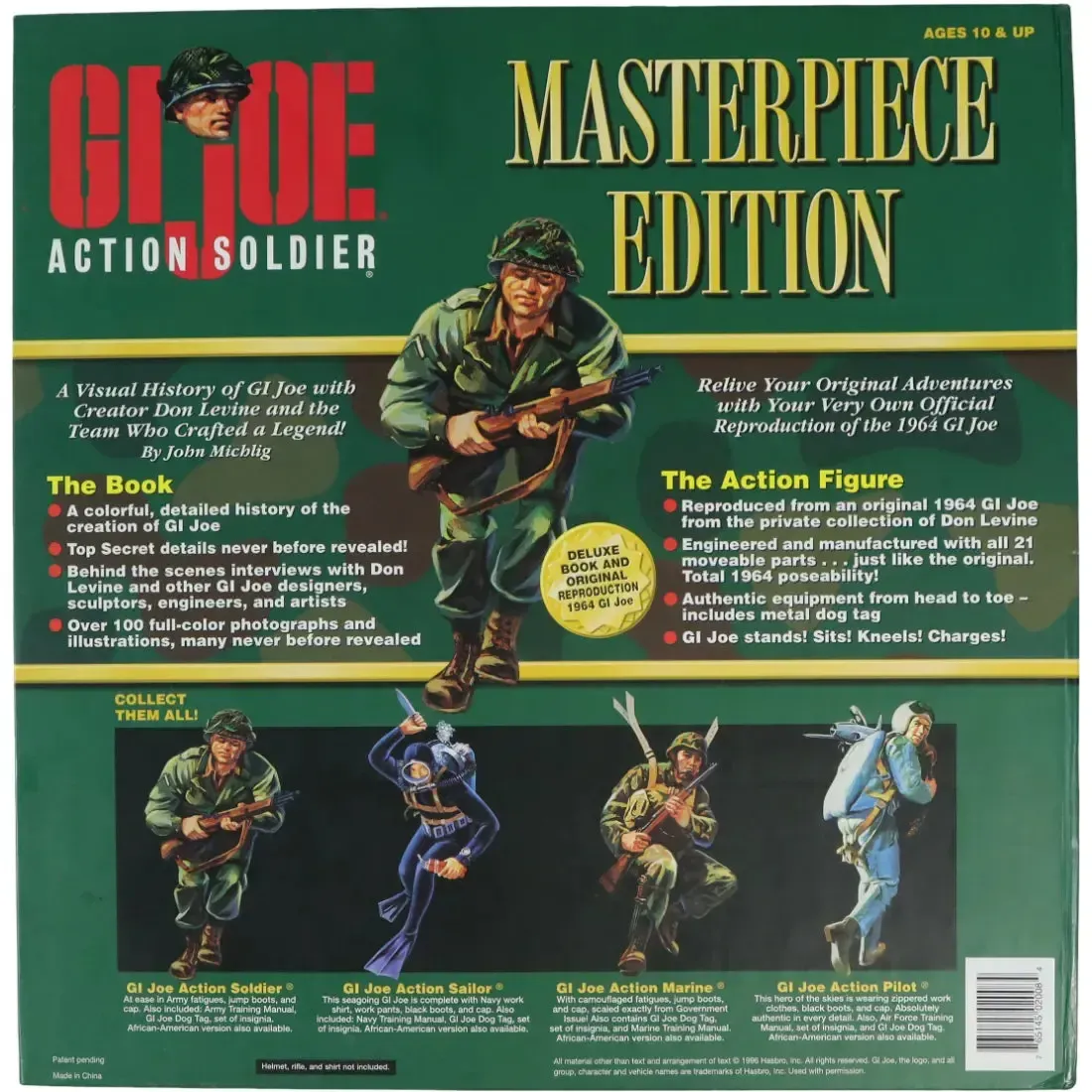 G.I. Joe - 1964 Reproduction G.I. Joe Action Figure & History of G.I. Joe Book - Hasbro - Masterpiece Edition - Image 3