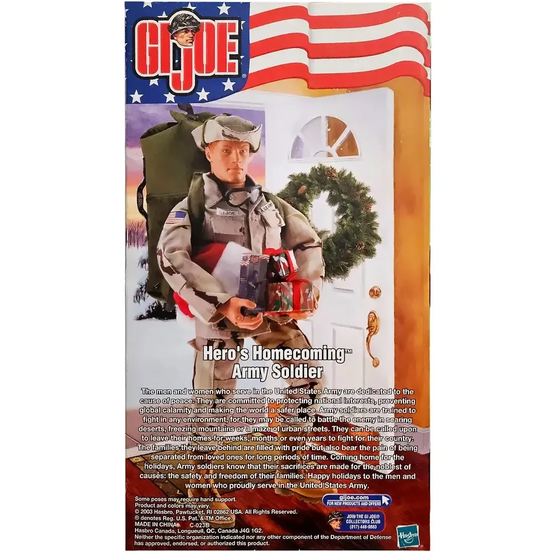 G.I. Joe [Christmas] - Hero's Homecoming Army Soldier Action Figure (11") - Hasbro - Image 2