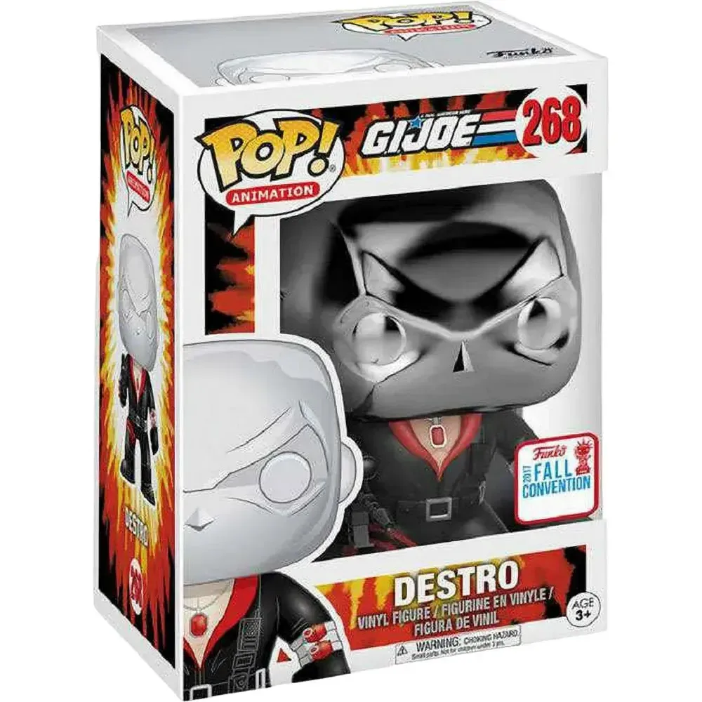 G.I. Joe - Chrome Destro Figure (3.75") - Funko - Pop! Animation Series (268), Fall Convention Exclusive - (2017)