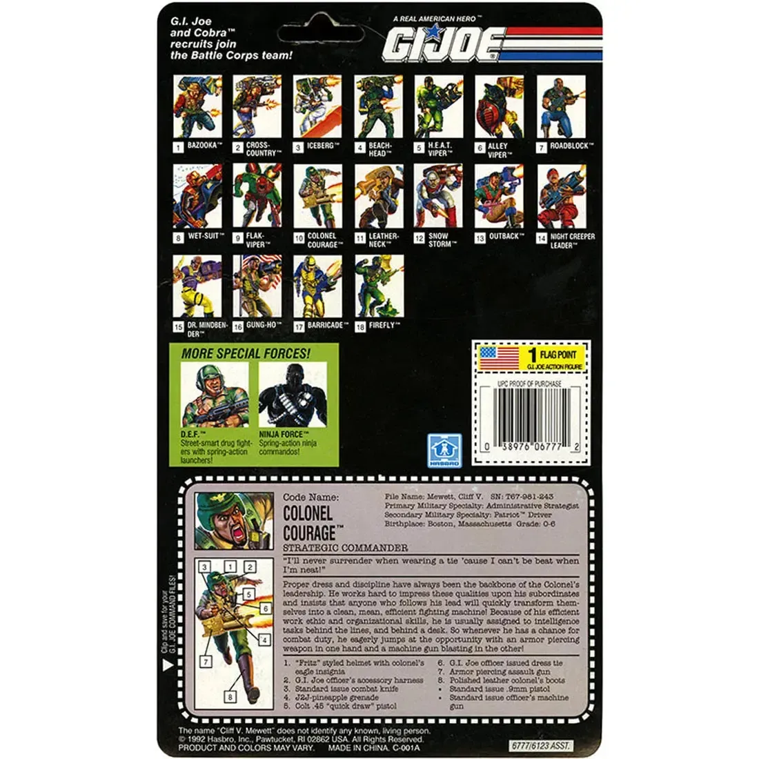 G.I. Joe - Colonel Courage the Strategic Commander Action Figure (3.75") - Hasbro - Battle Corps Series (10) - Image 3