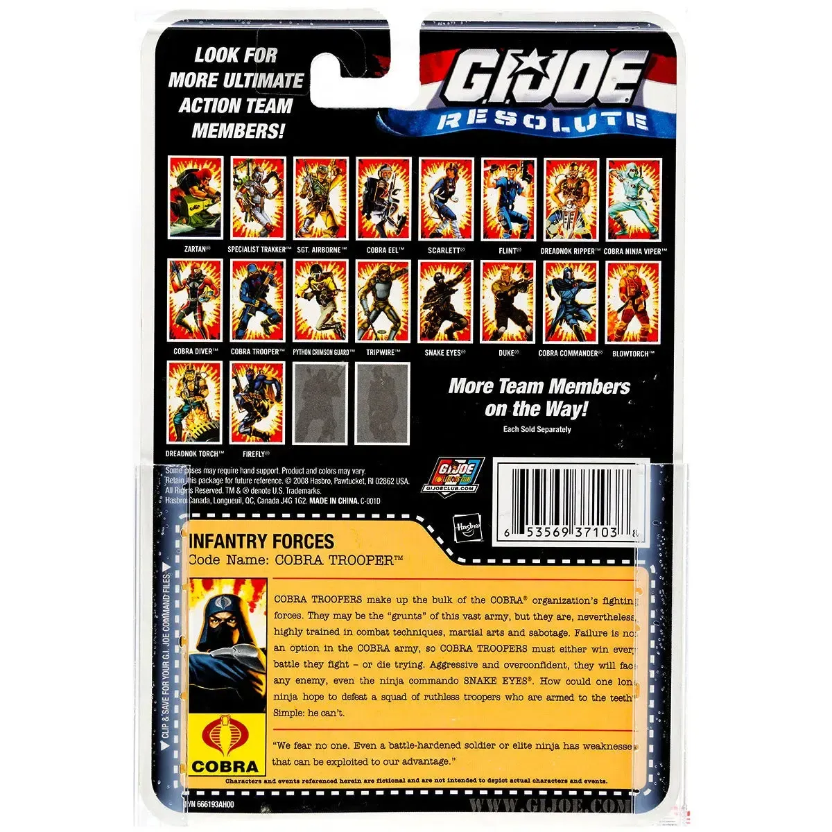 G.I. Joe: Resolute - Infantry Forces Code Name: Cobra Trooper Action Figure - Hasbro - Image 3