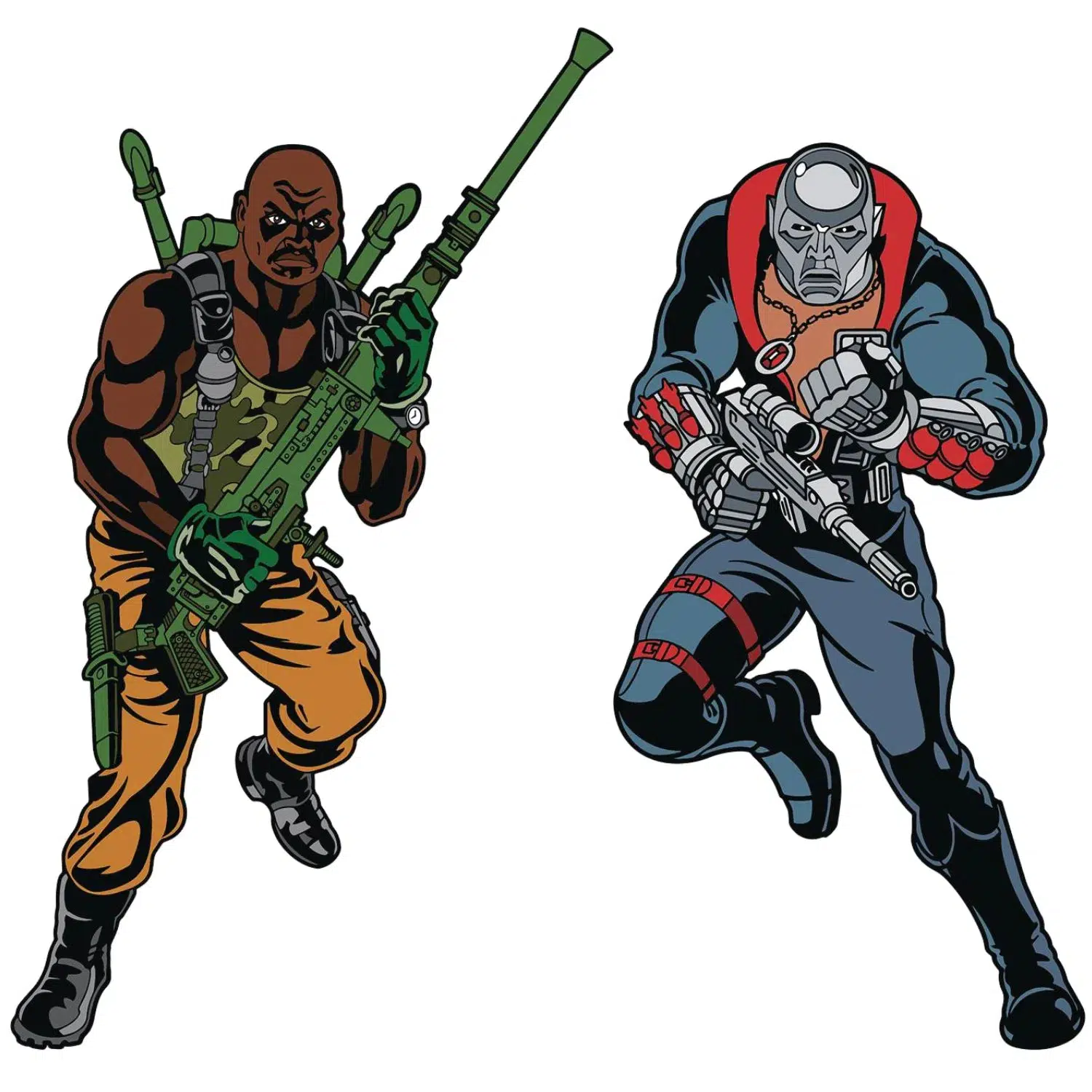 G.I. Joe - Roadblock & Destro Pin Badges (Enamel) - Icon Heroes - Image 2