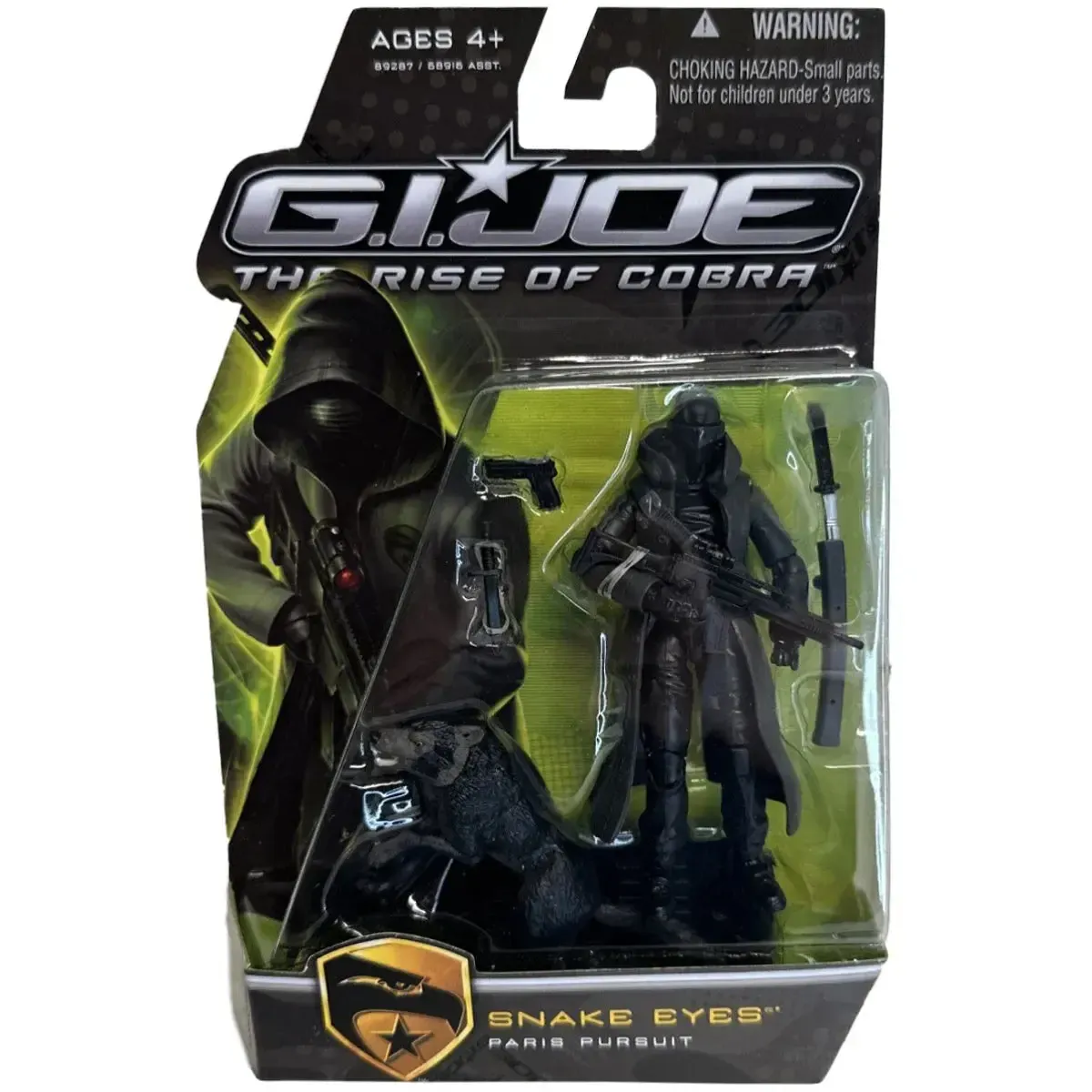G.I. Joe: The Rise of Cobra - Snake Eyes & Black Timber Action Figure (3.75") - Hasbro - Paris Pursuit Series