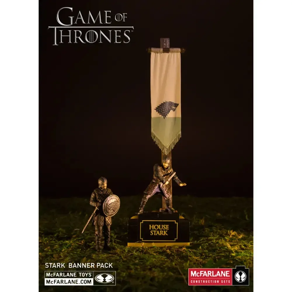 Game of Thrones - House Stark Banner Pack Construction Set - McFarlane Toys - Winter Construction Series - (2015) - Image 6