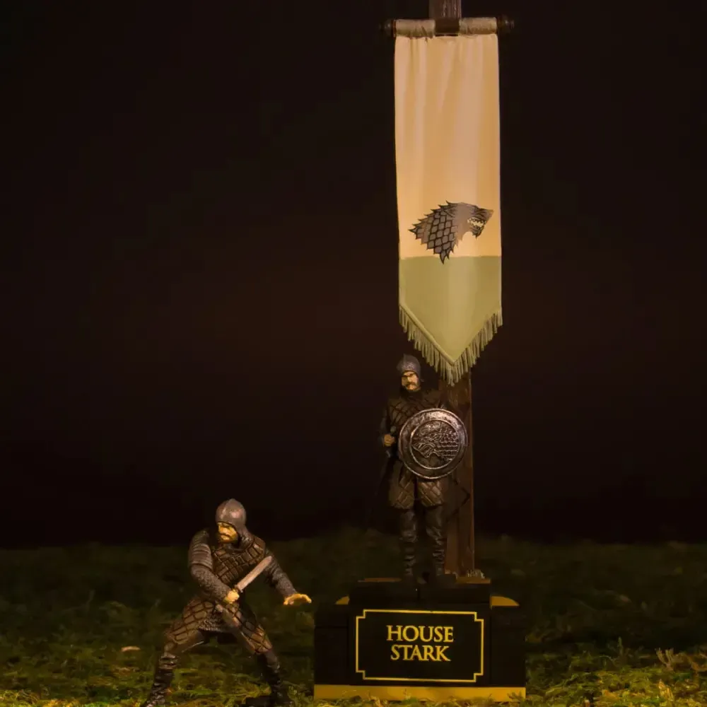Game of Thrones - House Stark Banner Pack Construction Set - McFarlane Toys - Winter Construction Series - (2015) - Image 7