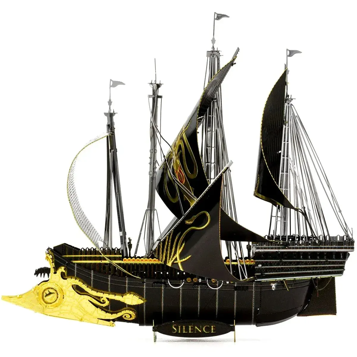 Game of Thrones - Silence Ship Figure Model Kit (Steel, Moderate Difficulty) - Fascinations - Metal Earth Iconx Premium Series - Image 2