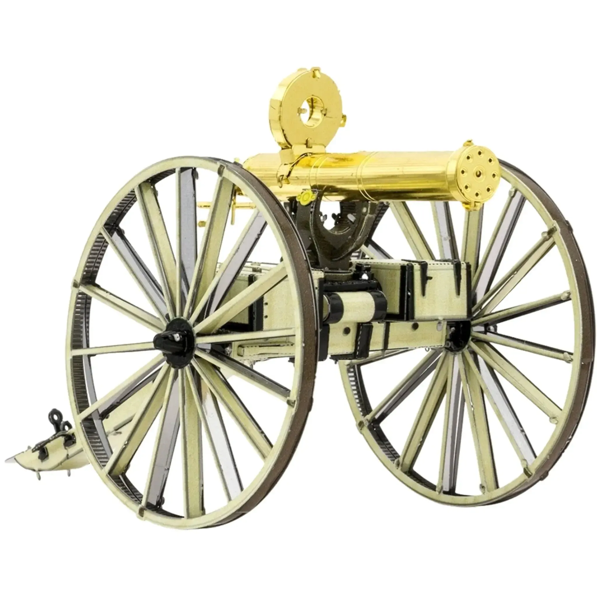 Gatling Gun Figure Model Kit (Steel, Moderate Difficulty) - Fascinations - Metal Earth Series - (2019) - Image 8
