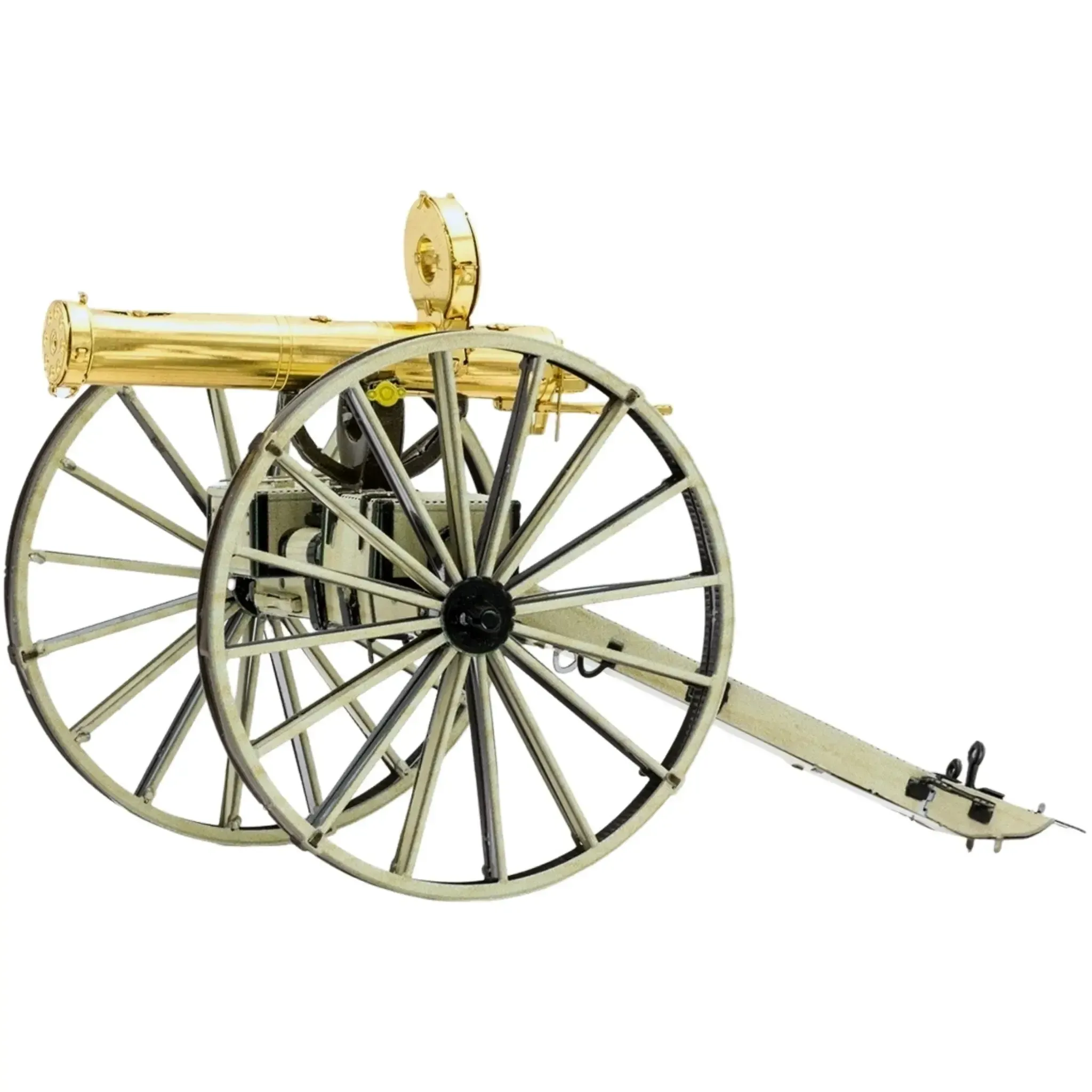 Gatling Gun Figure Model Kit (Steel, Moderate Difficulty) - Fascinations - Metal Earth Series - (2019) - Image 9