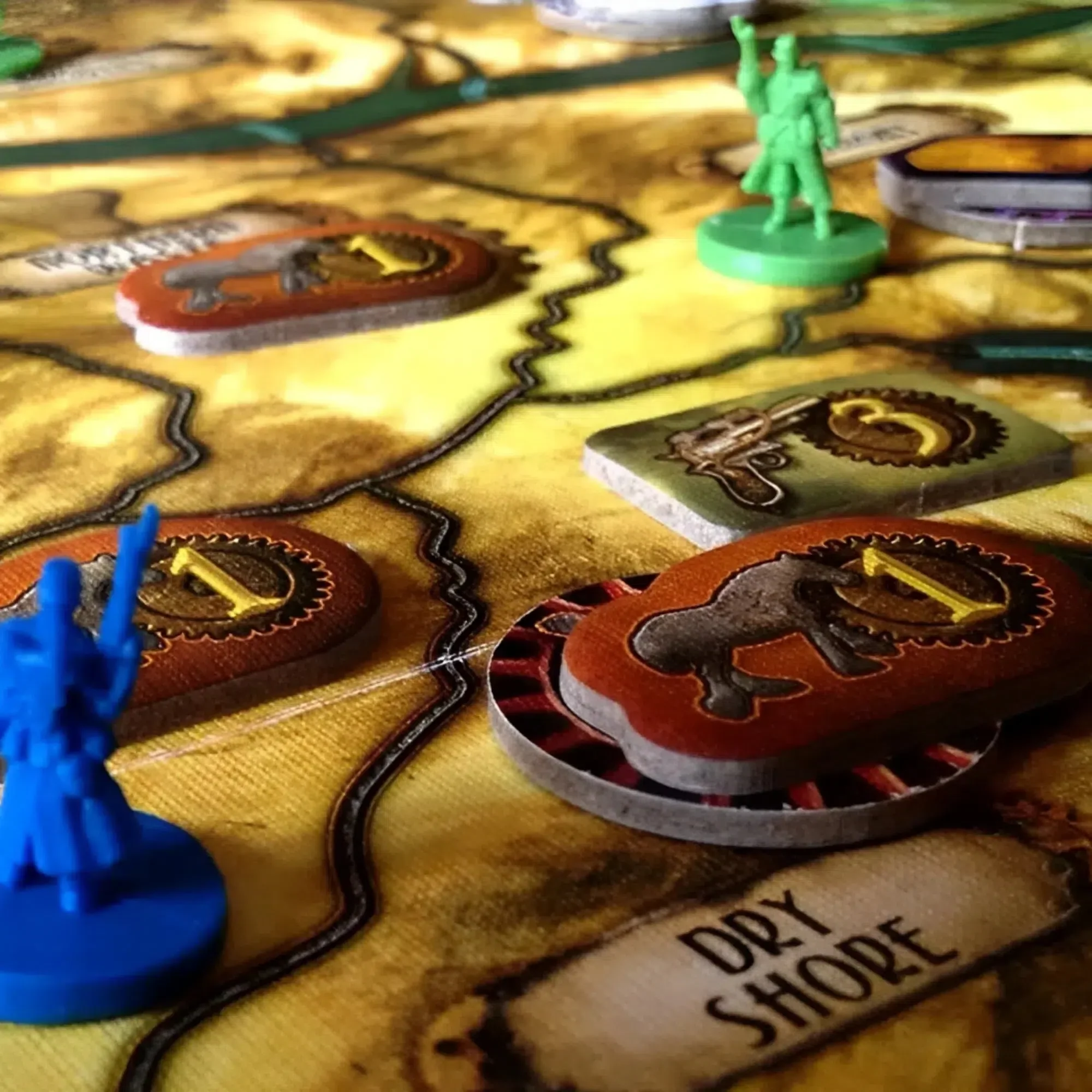 Gearworld: The Borderlands - Area Control Steampunk Board Game for Family, and Adults (2-4 Players, Ages 14+) - Fantasy Flight Games - Image 8