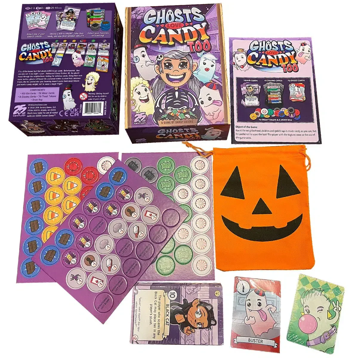 Ghosts Love Candy Too - Competitive Halloween Card Game for Family, Adults, and Children (2-6 Players, Ages 8+) - 25th Century Games - Image 2