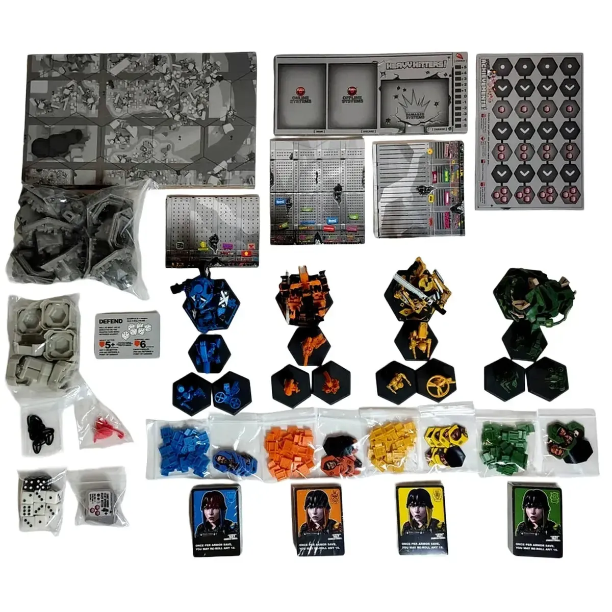 Giant Killer Robots: Heavy Hitters (GKR) - Miniature War Board Game for Family and Adults (1-4 Players, Ages 15+) - Weta Workshop - Image 2